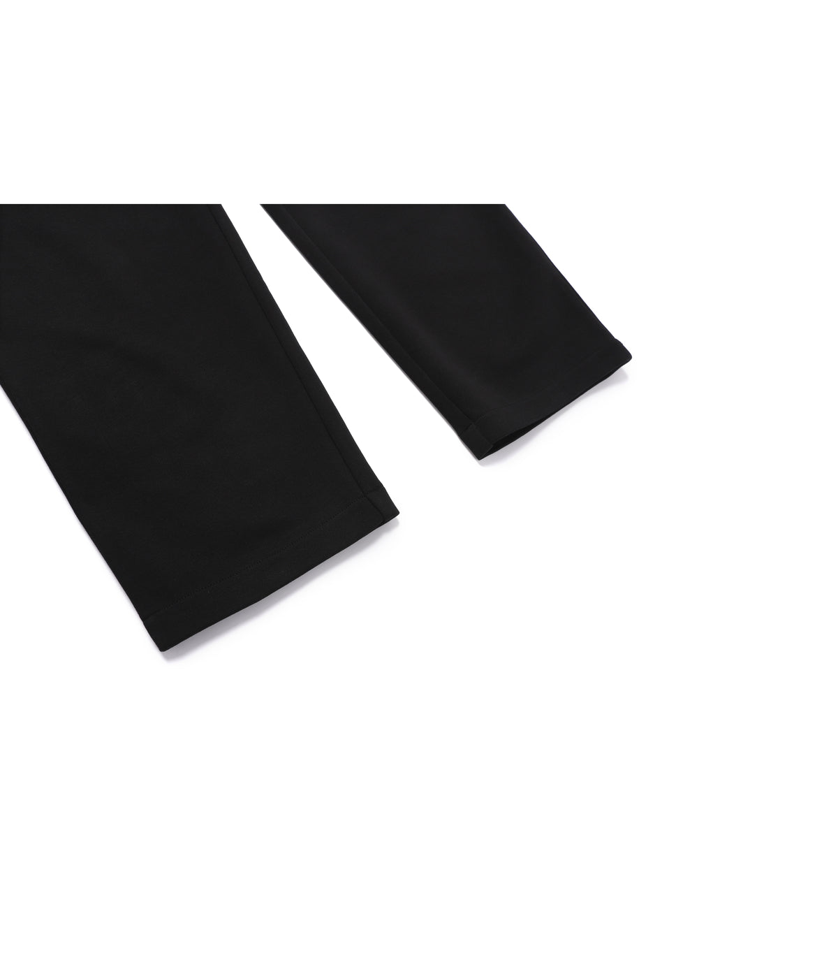 Unisex Regular Fit Straight Sweatpants<br>BLACK