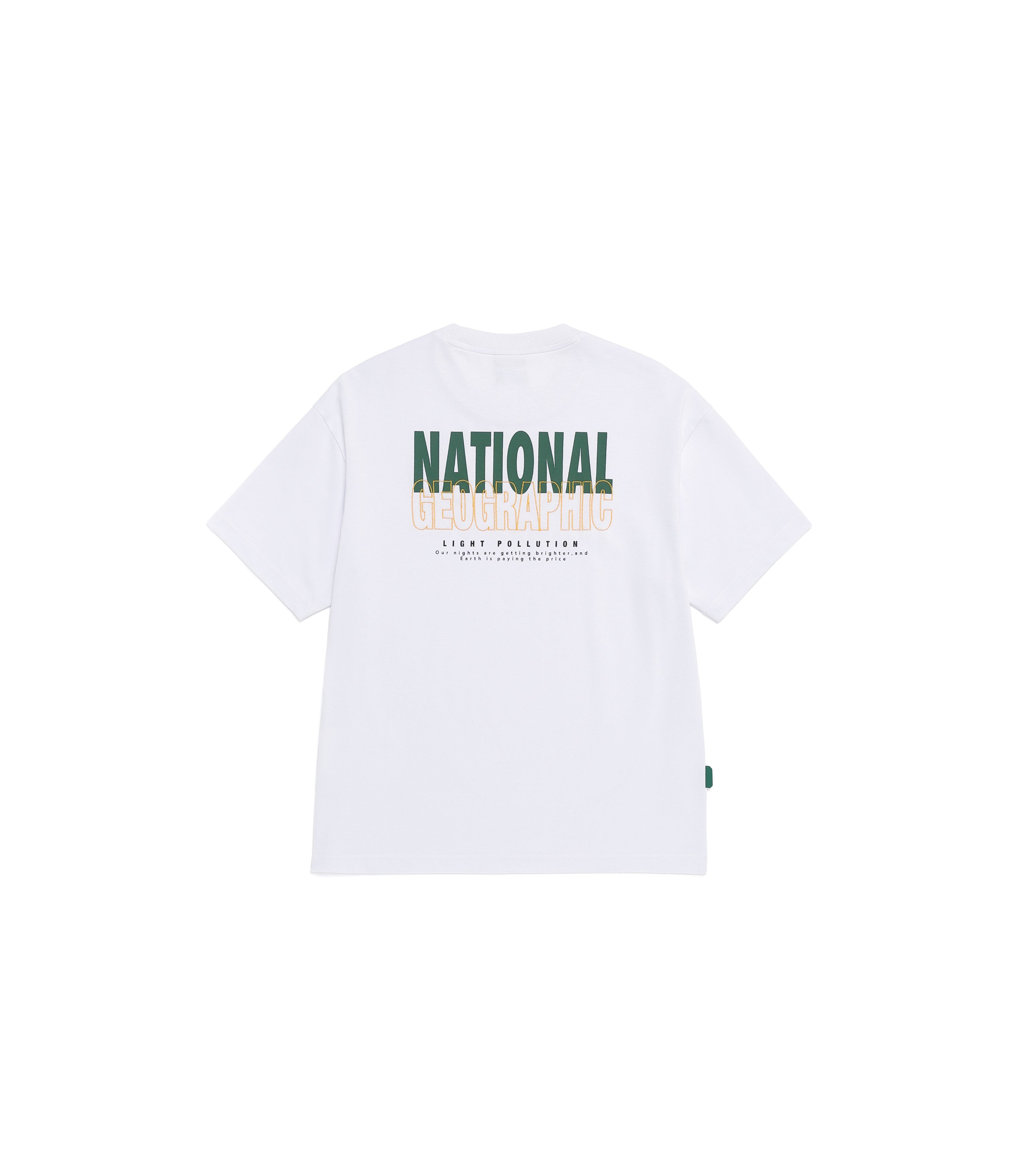 Unisex CASTOR COOLMAX ECO Lettering Graphic Short Sleeve Tee<br>WHITE