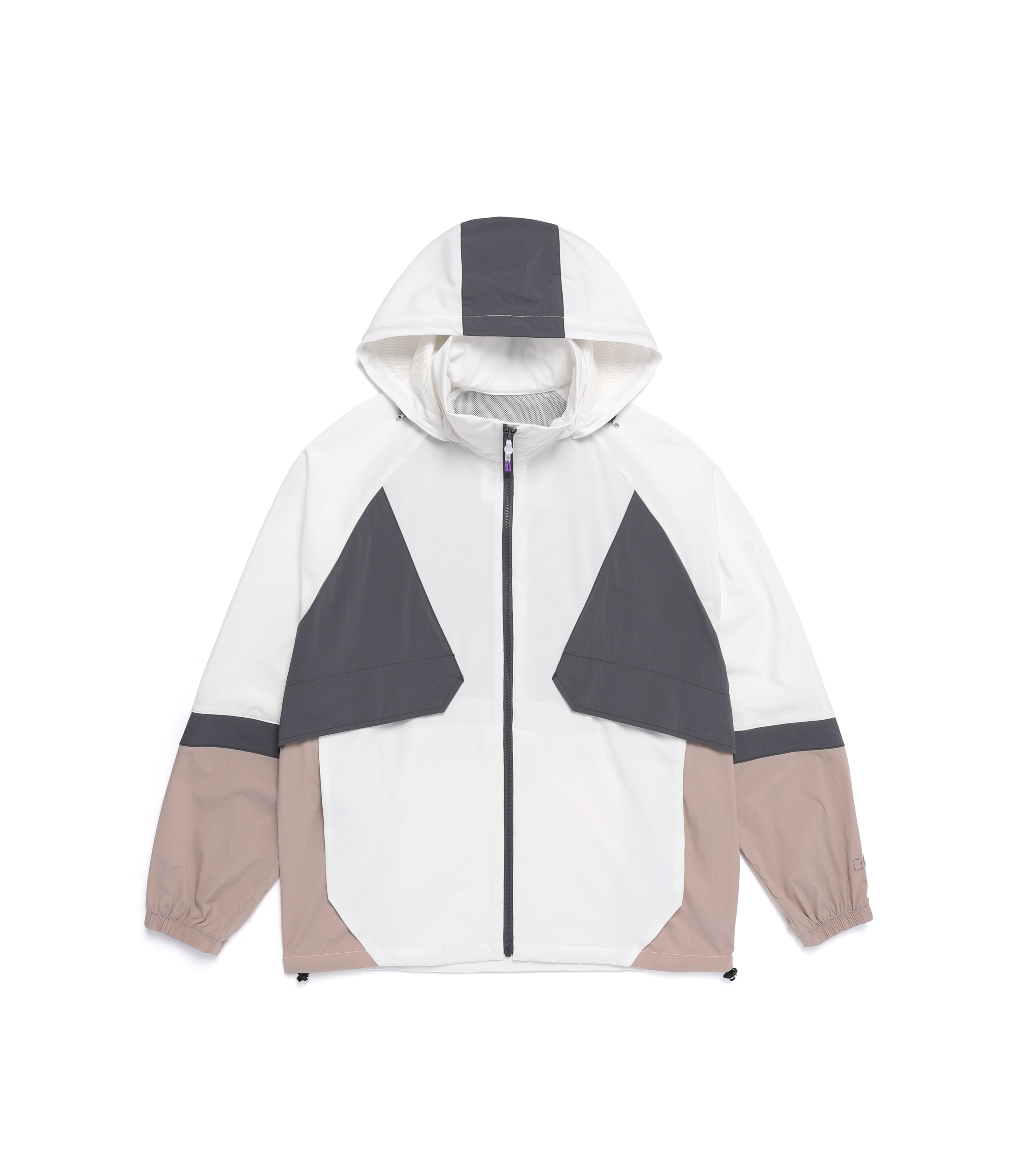 Unisex Coolwave Color Block Basic Fit Jacket<br>IVORY