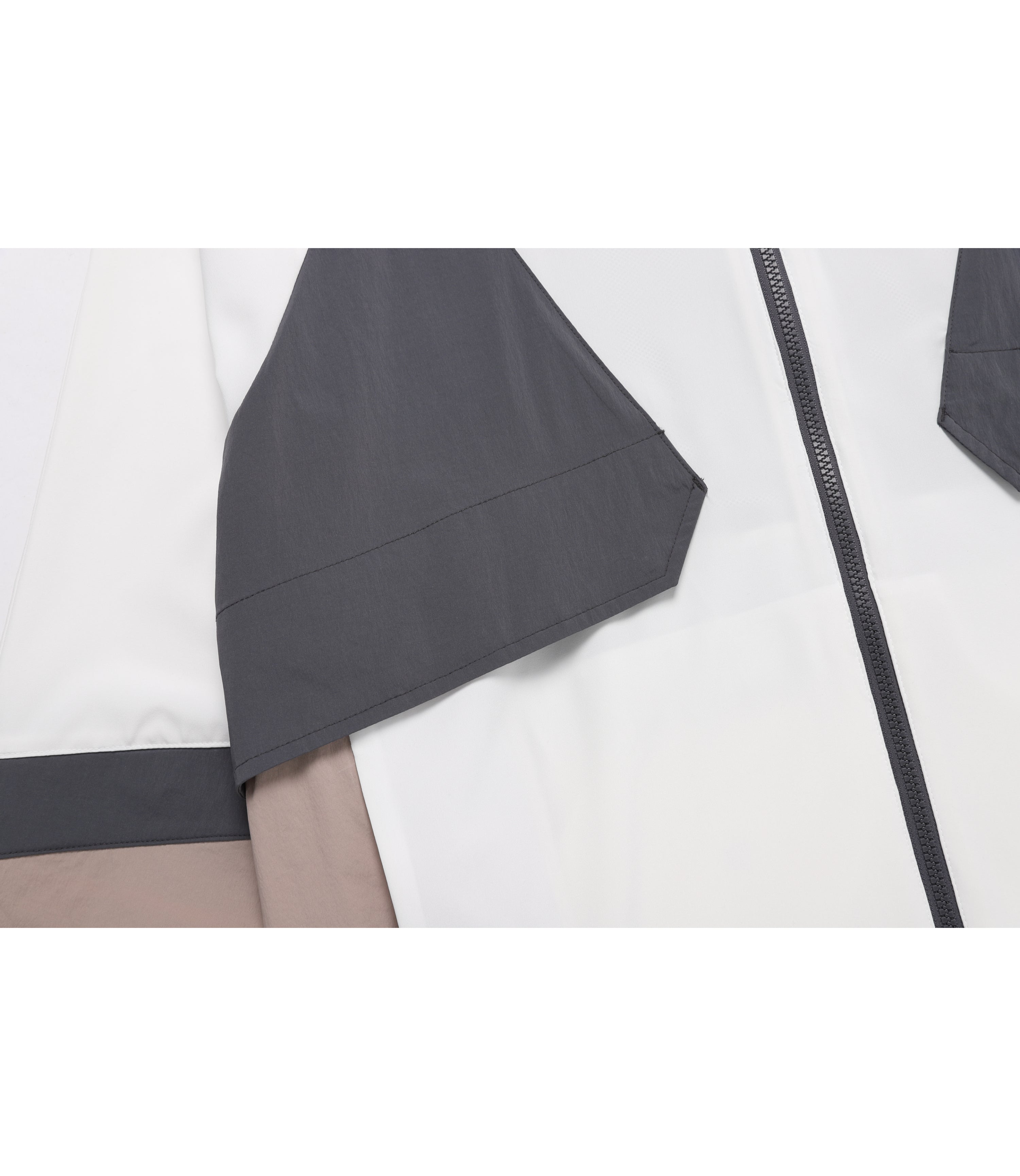 Unisex Coolwave Color Block Basic Fit Jacket<br>IVORY