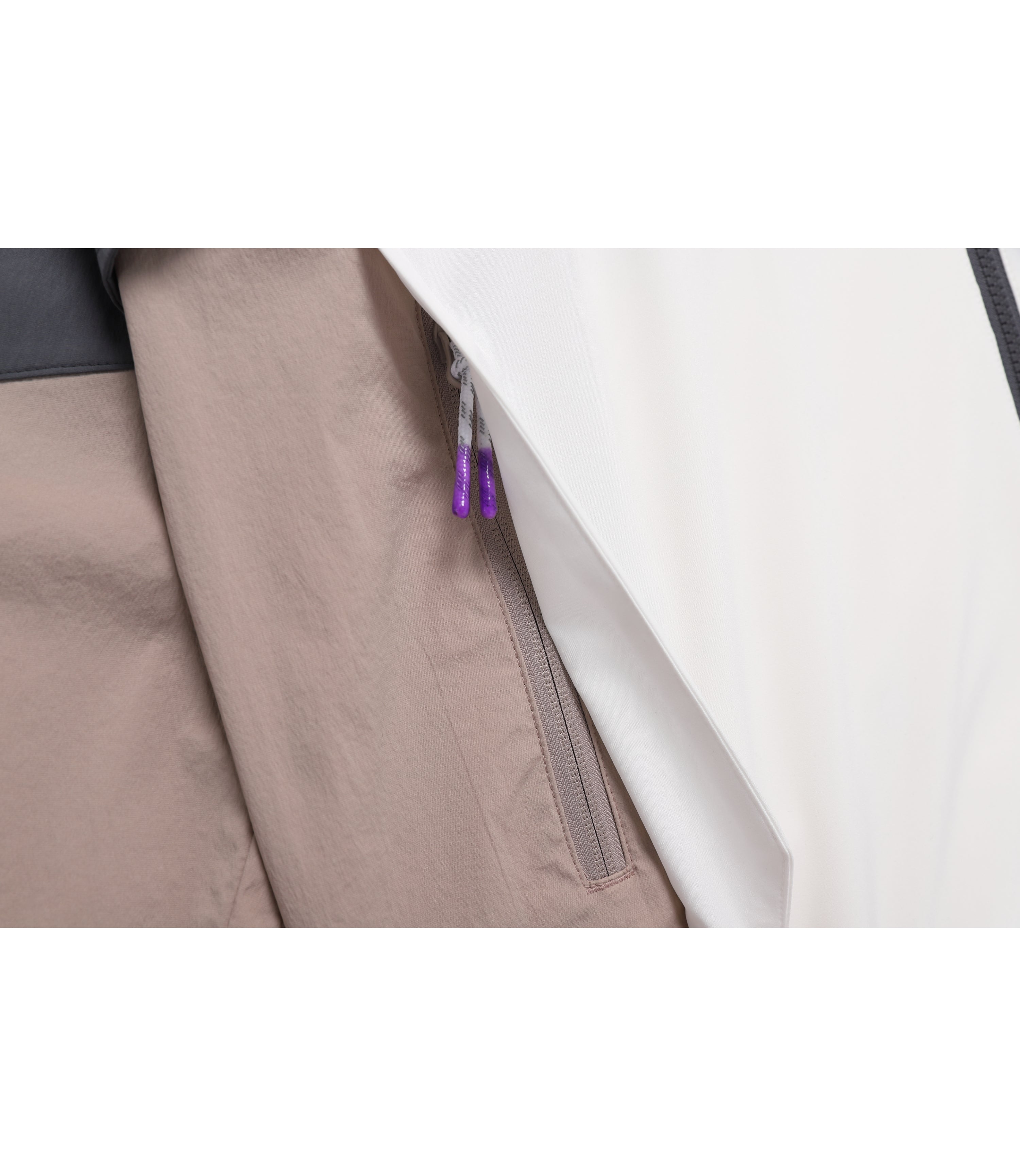 Unisex Coolwave Color Block Basic Fit Jacket<br>IVORY