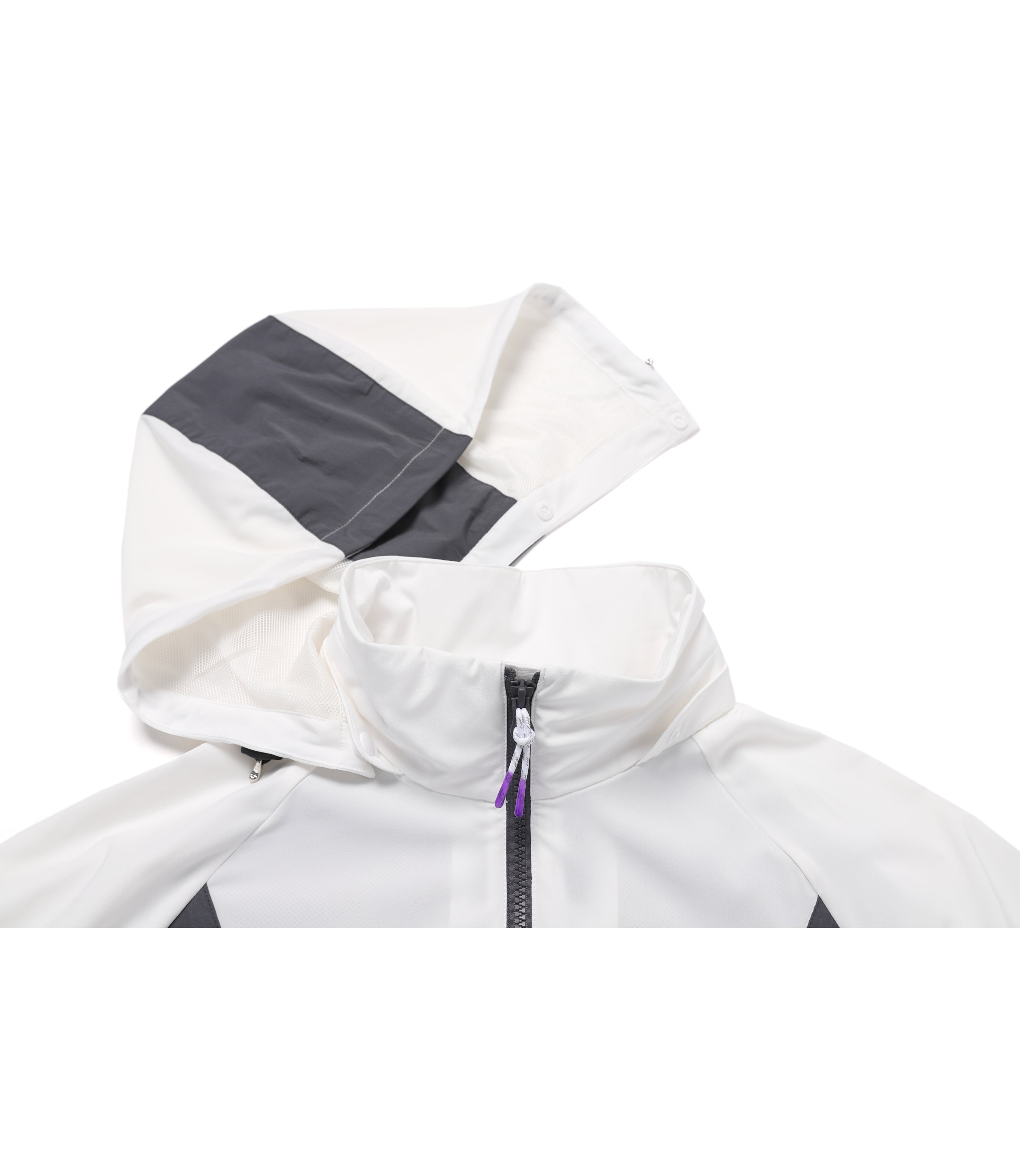 Unisex Coolwave Color Block Basic Fit Jacket<br>IVORY