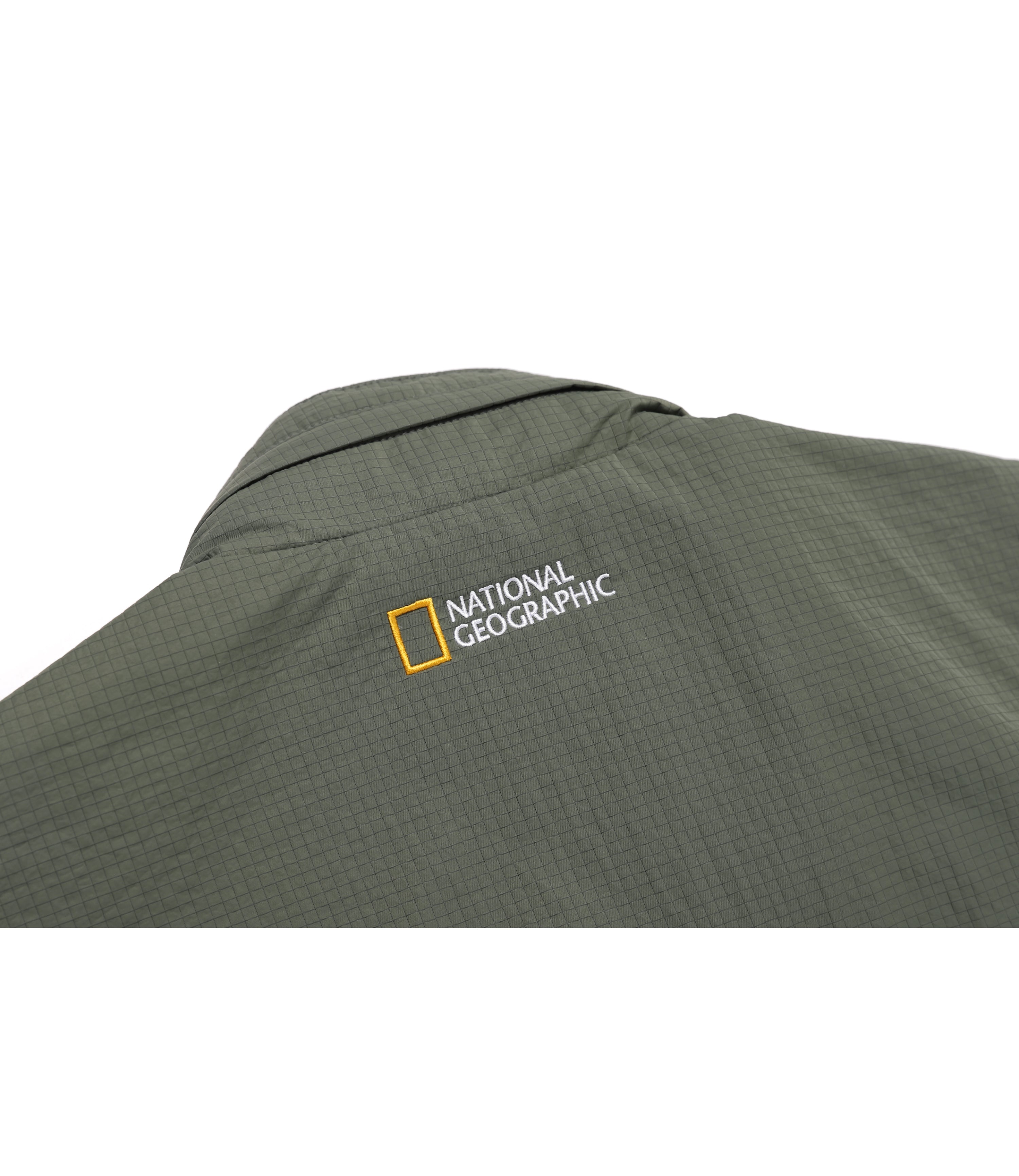 Men's NRN Multi Pocket Stand Neck Utility Jumper<br>KHAKI