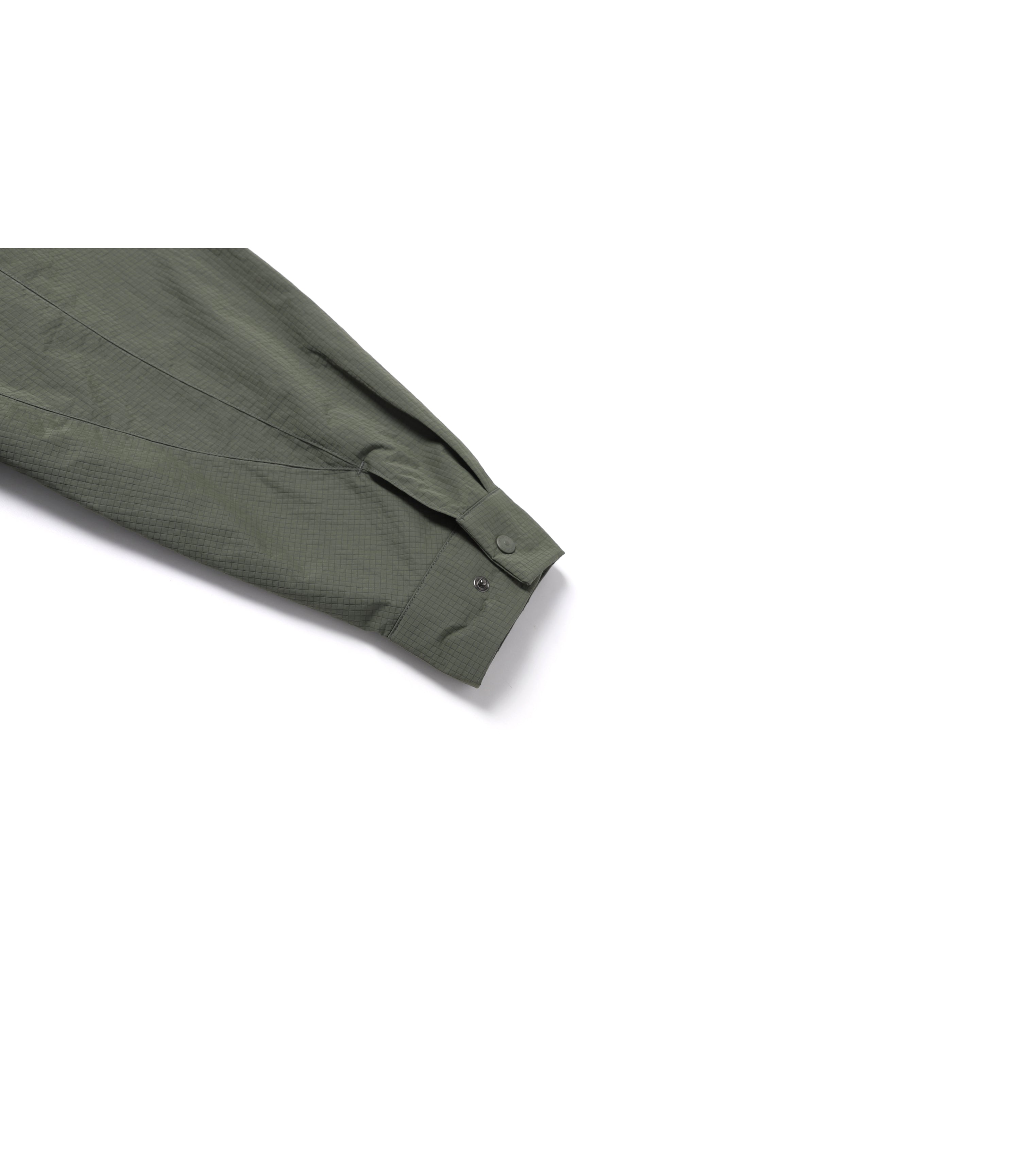 Men's NRN Multi Pocket Stand Neck Utility Jumper<br>KHAKI