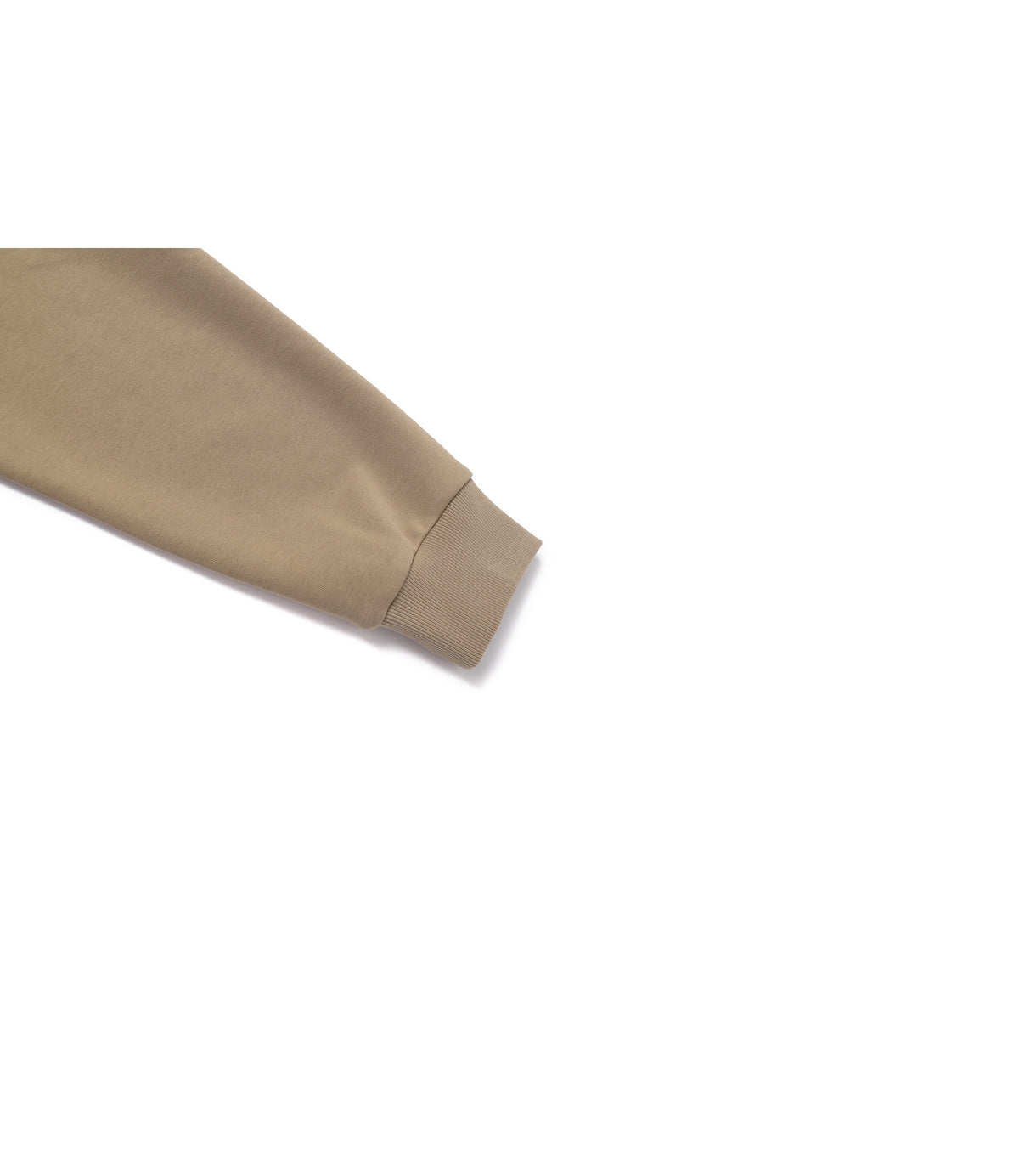Unisex Soulion Sleeve Pocket Basic-Fit Hooded Full Zip-Up<br>NEW BEIGE