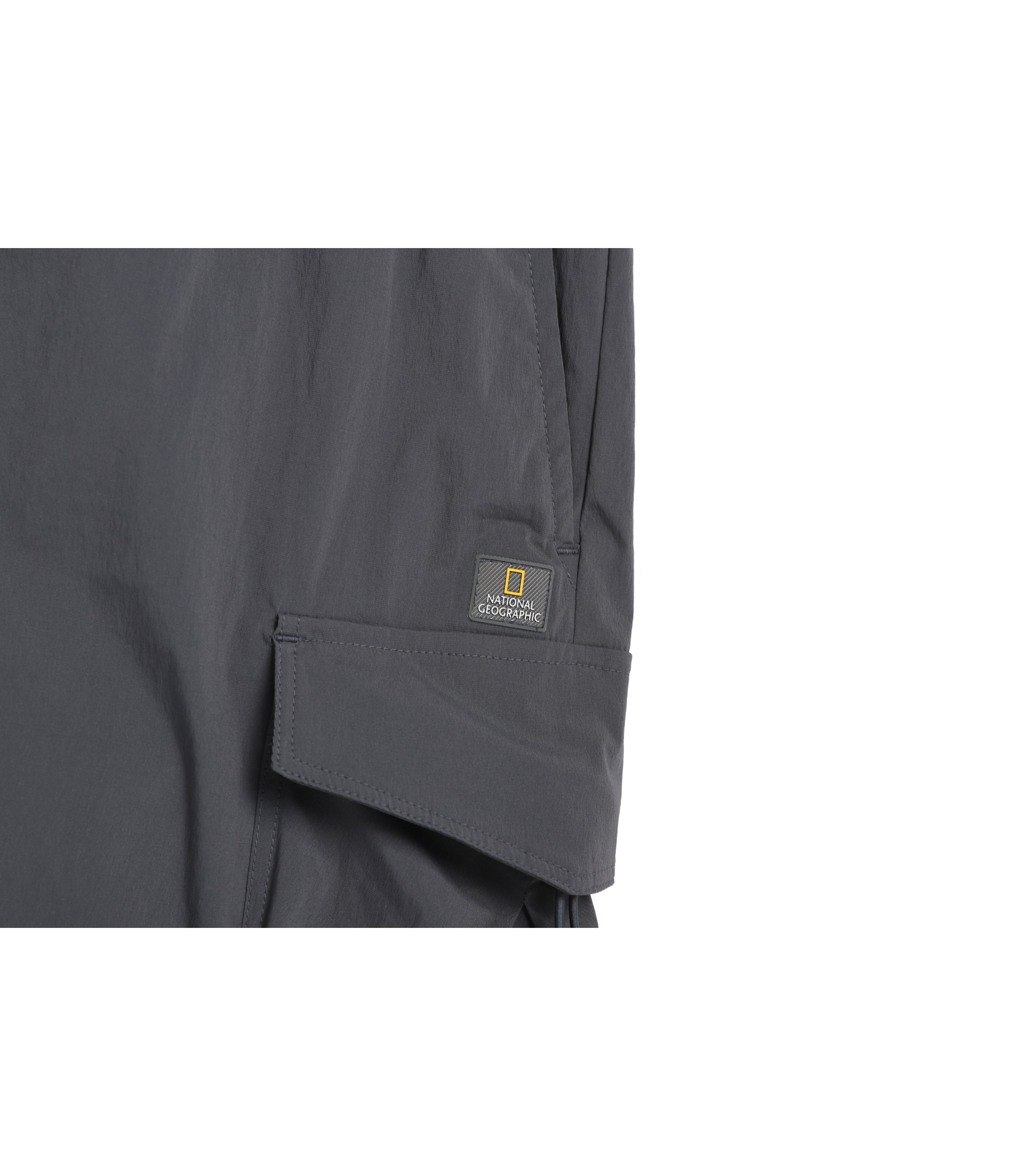 Womens FINET Cooling Stretch Mid-Length Cargo Shorts<br>IRON GREY