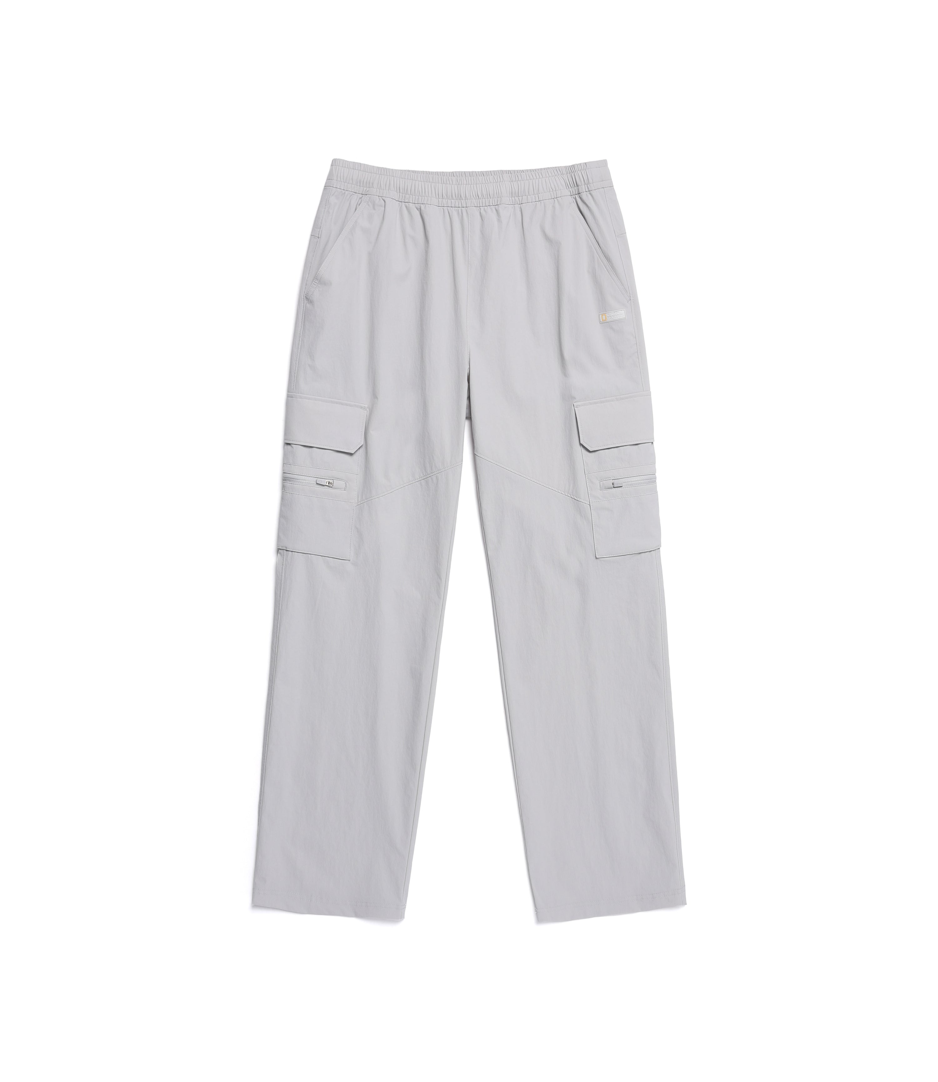 Women's ADELIE Light Woven Stretch Straight Pants<br>SILVER GREY