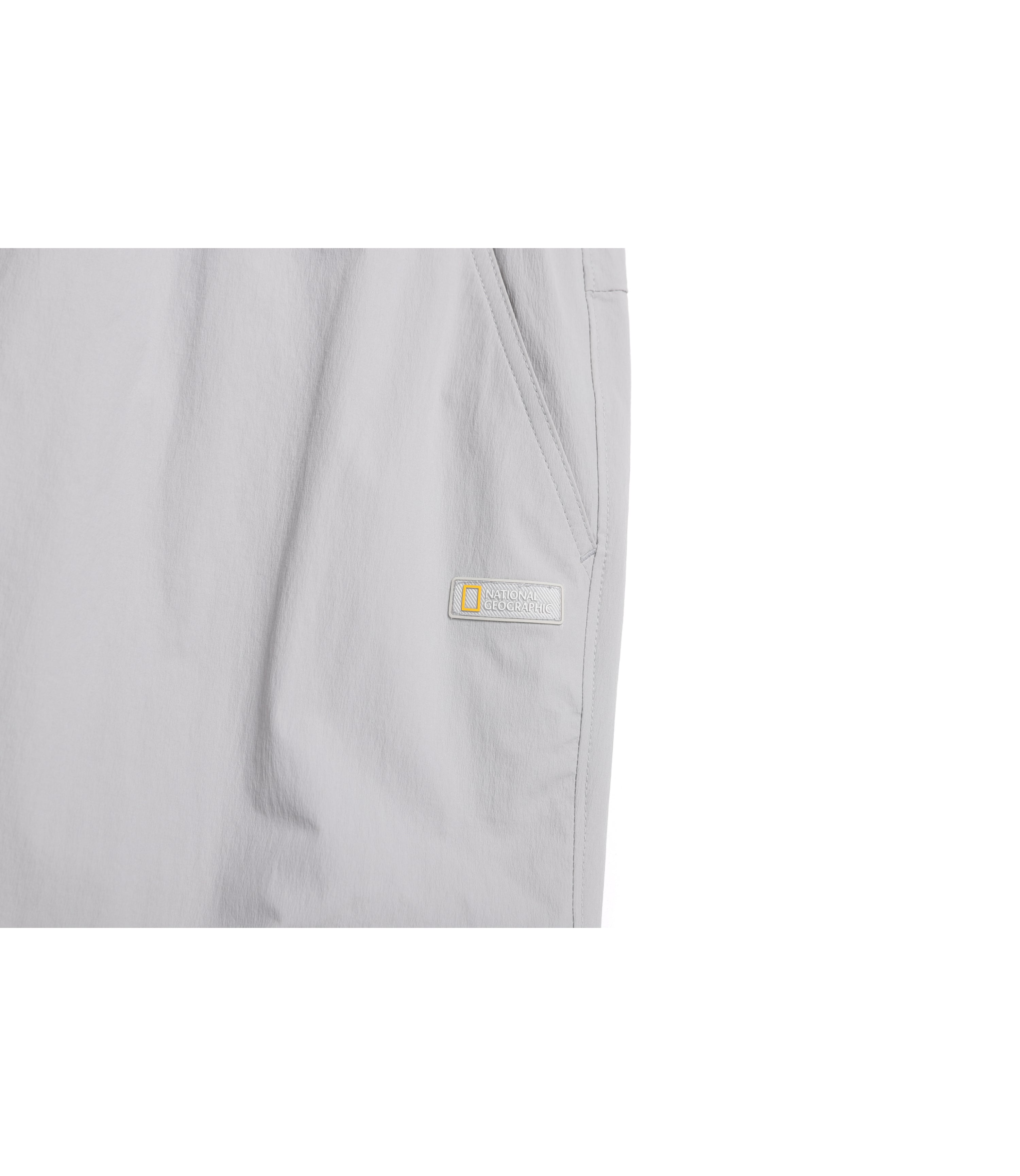 Women's ADELIE Light Woven Stretch Straight Pants<br>SILVER GREY