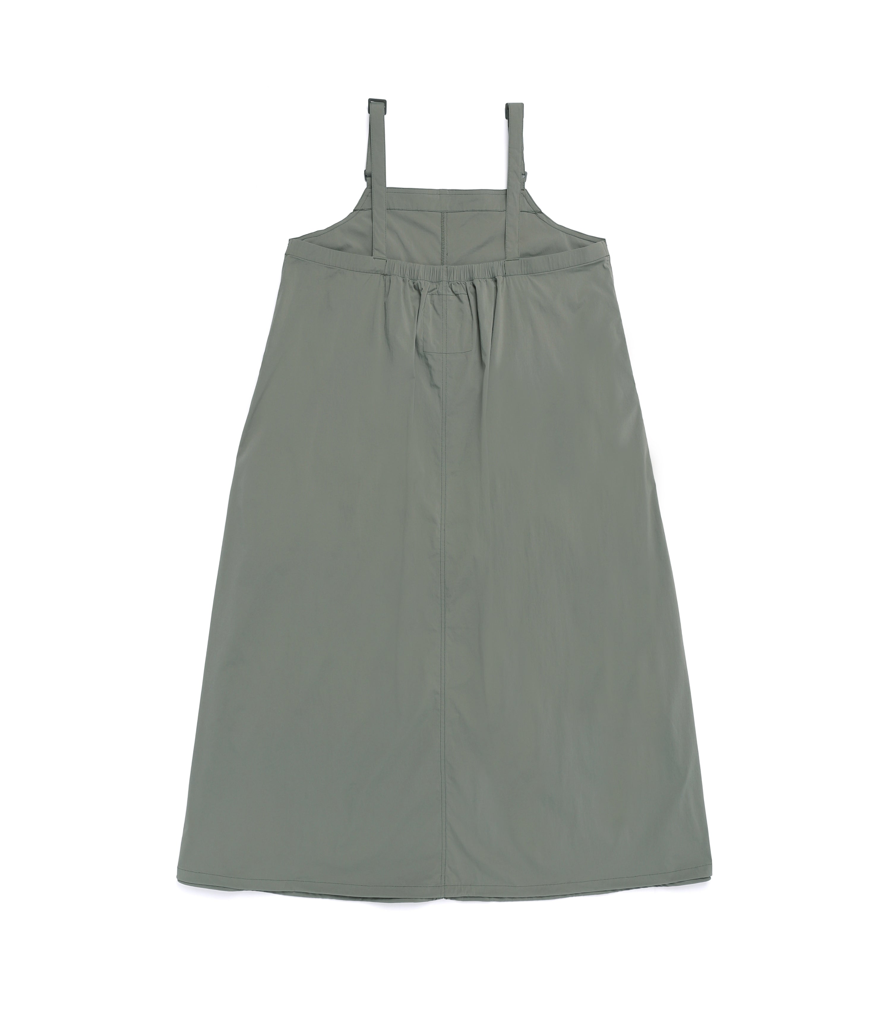 Women's FINET Stretch A-Line Overall Dress<br>G/KHAKI