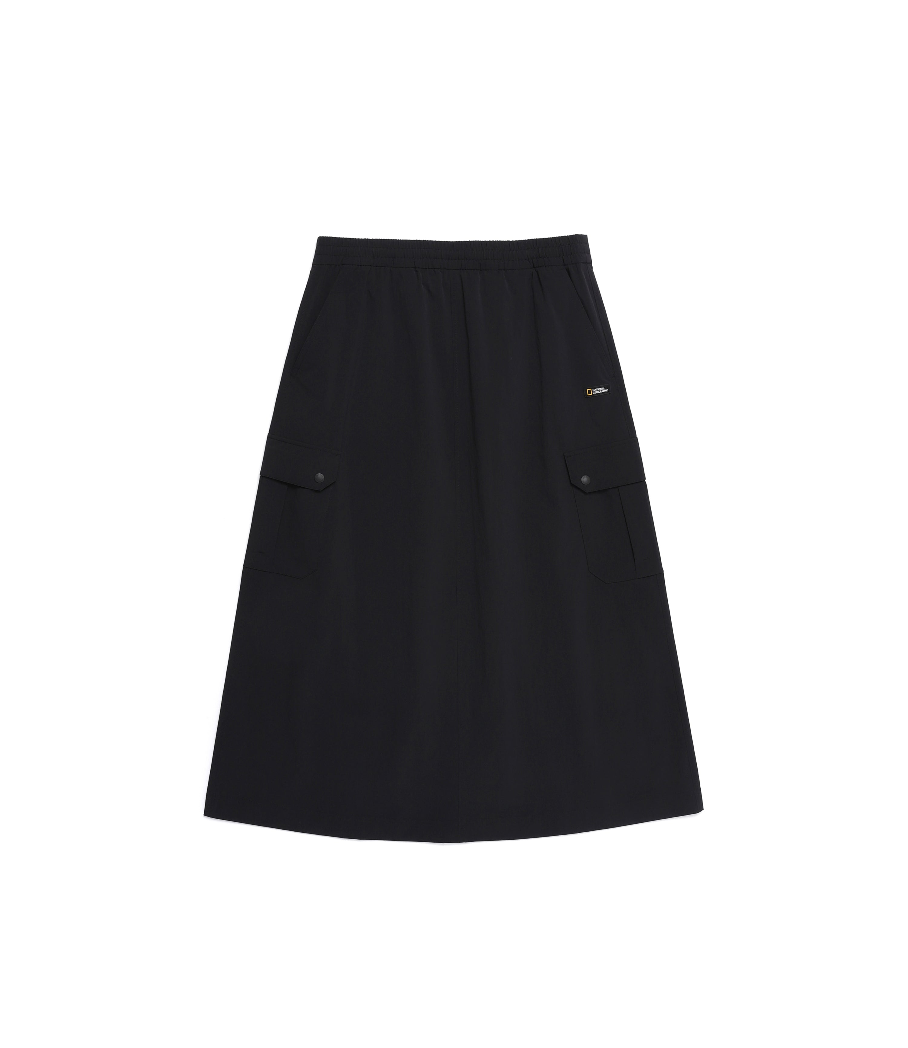 Women's ADELIE Light Woven Stretch Cargo Skirt<br>CARBON BLACK