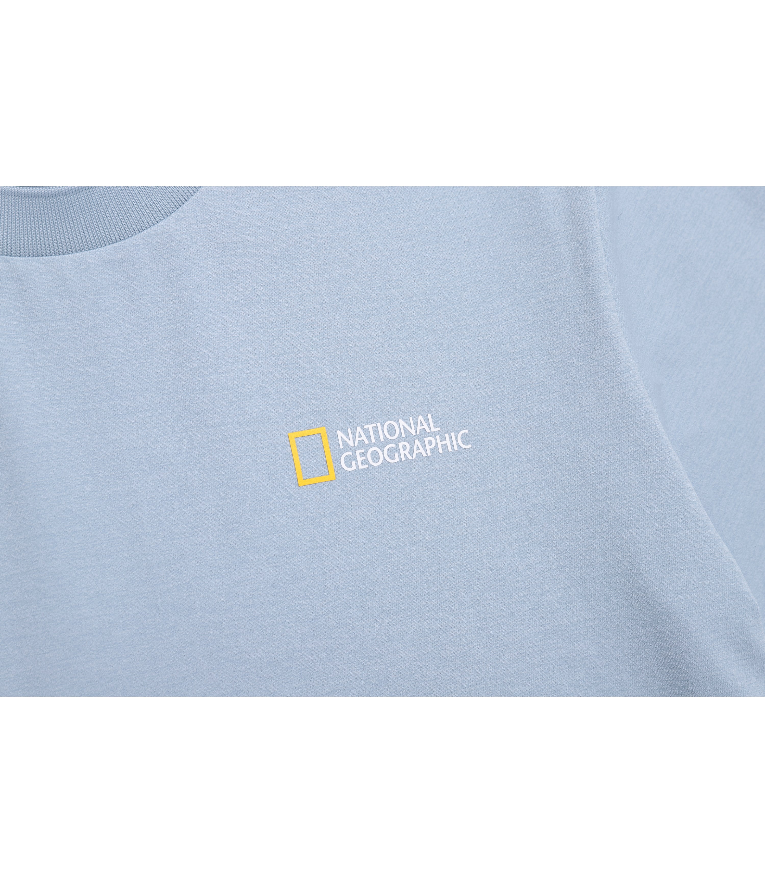 Unisex CROW Coolmax World Map Basic Fit Short Sleeve<br>STONE BLUE