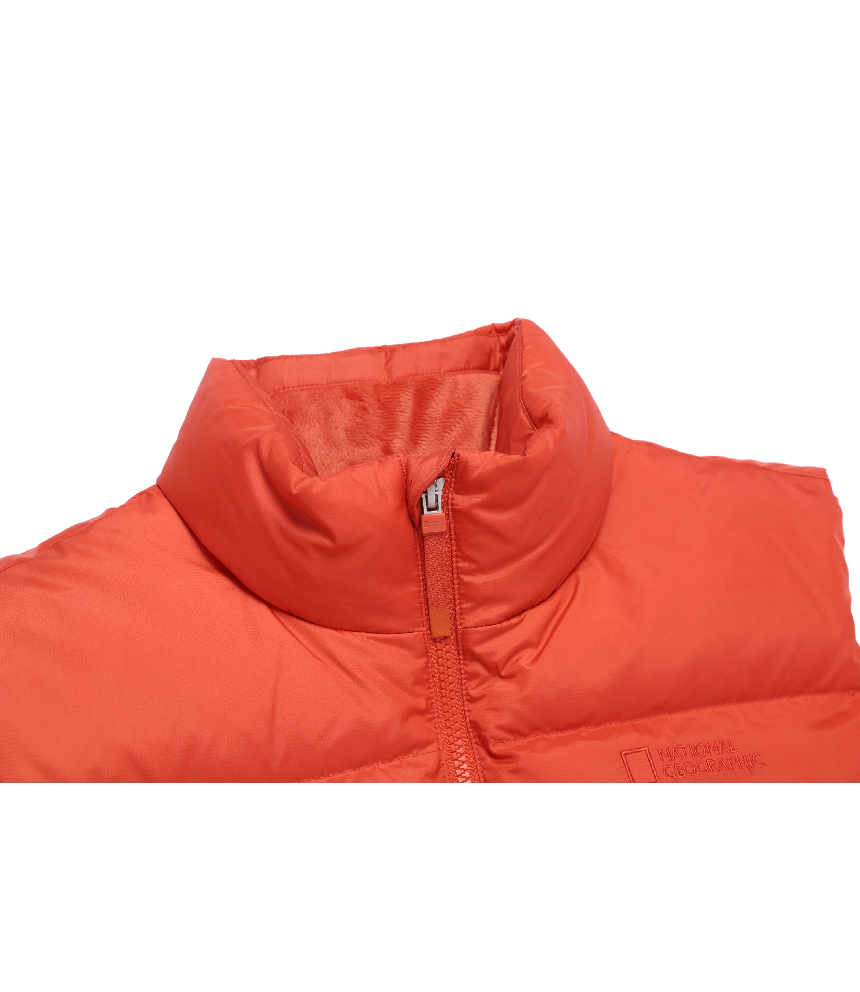 Unisex EIRA High-Neck Goose Down Vest<br>L/ORANGE