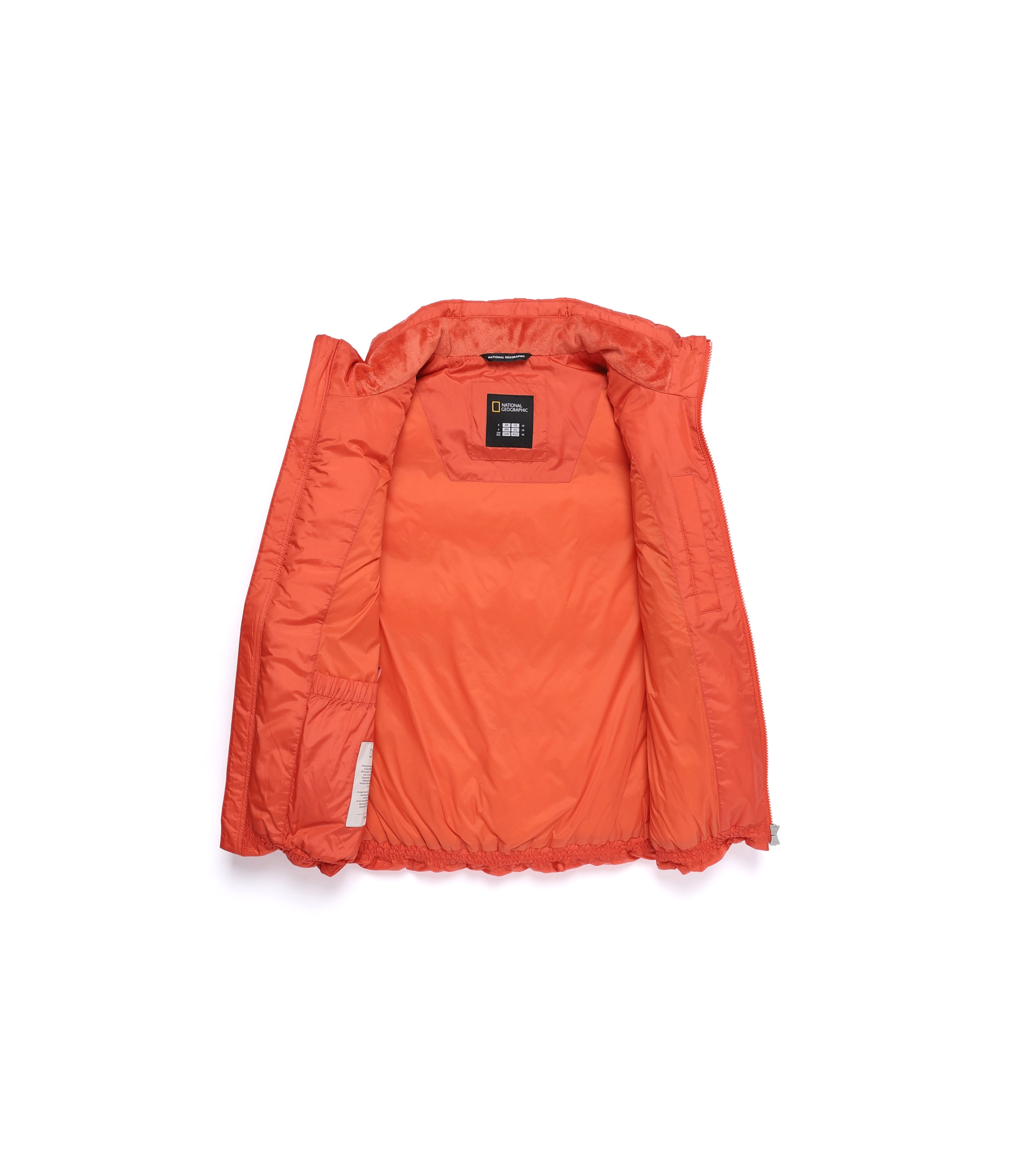 Unisex EIRA High-Neck Goose Down Vest<br>L/ORANGE