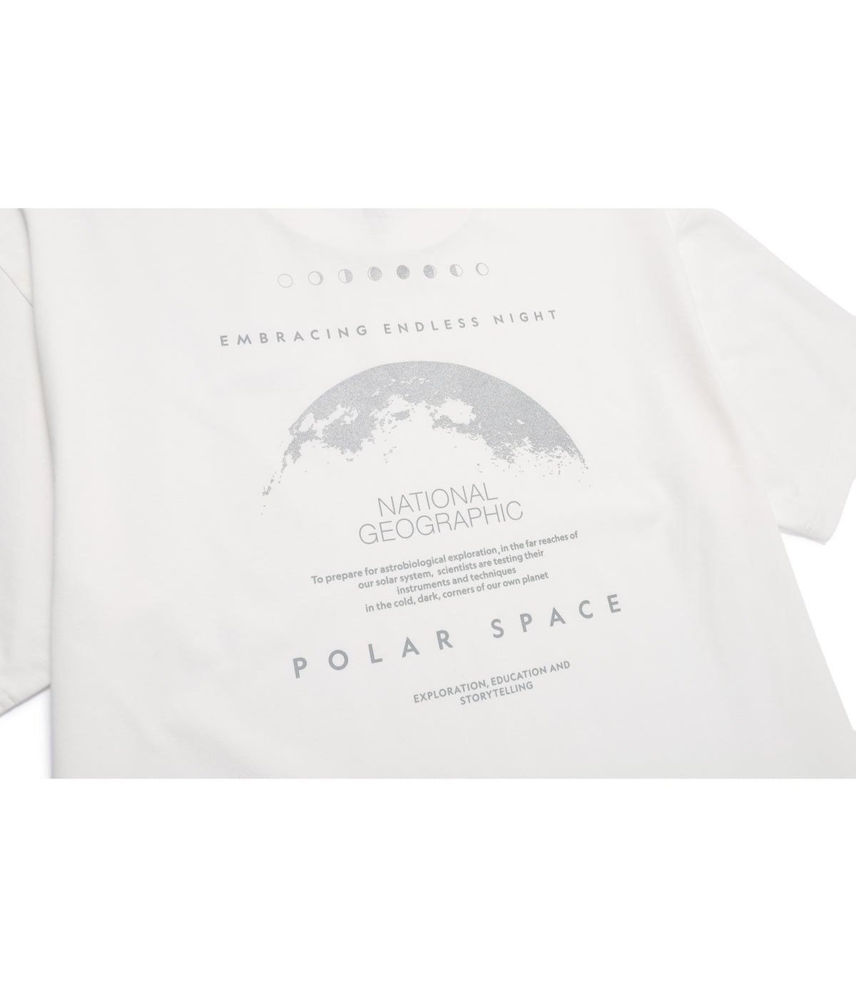 Unisex URBAN Polarspace Graphic Semi-Overfit Short Sleeve Tee<br>O/WHITE