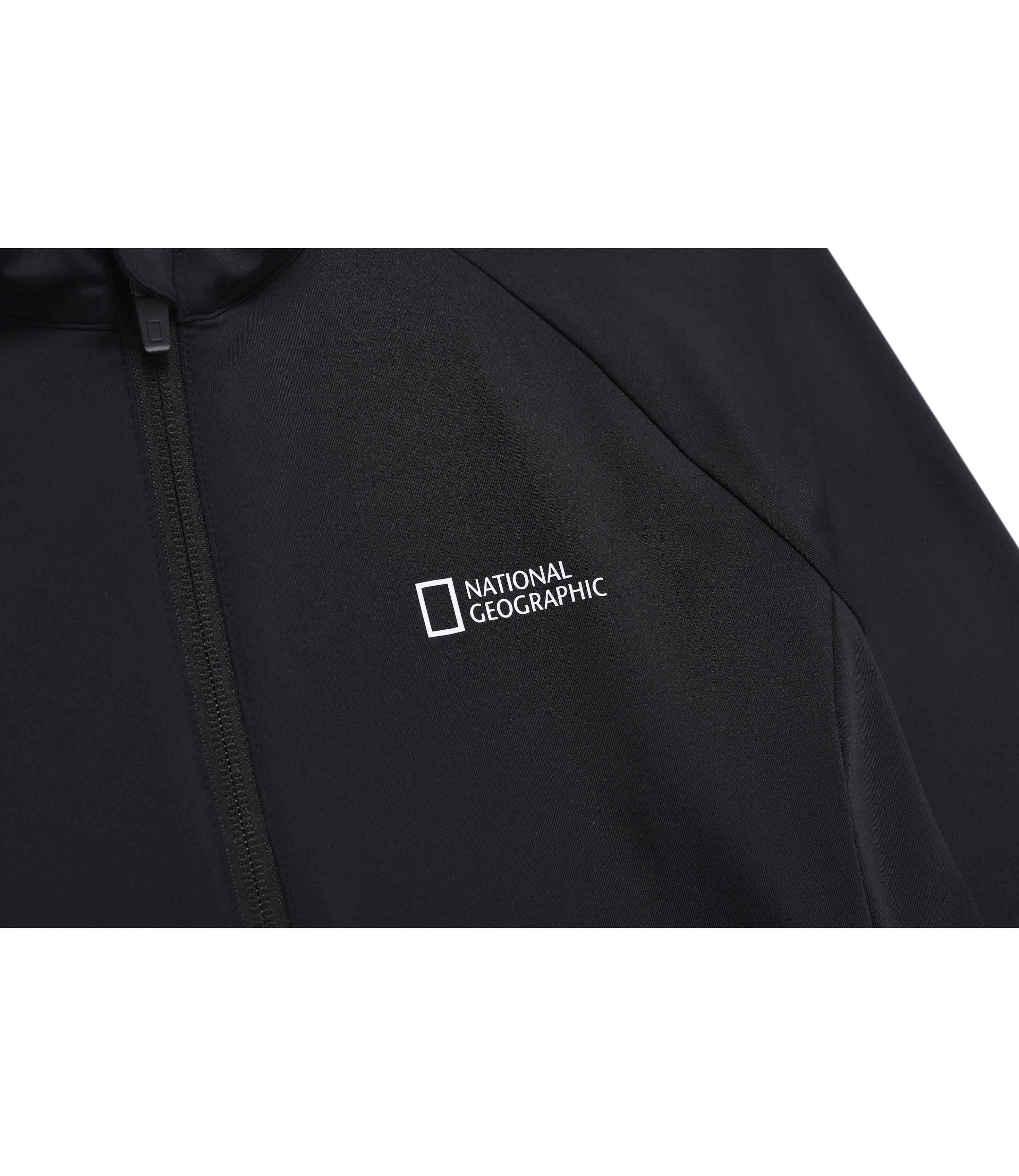 Womens Hot Summer Basic Zip-Up Rash Guard<br>BLACK