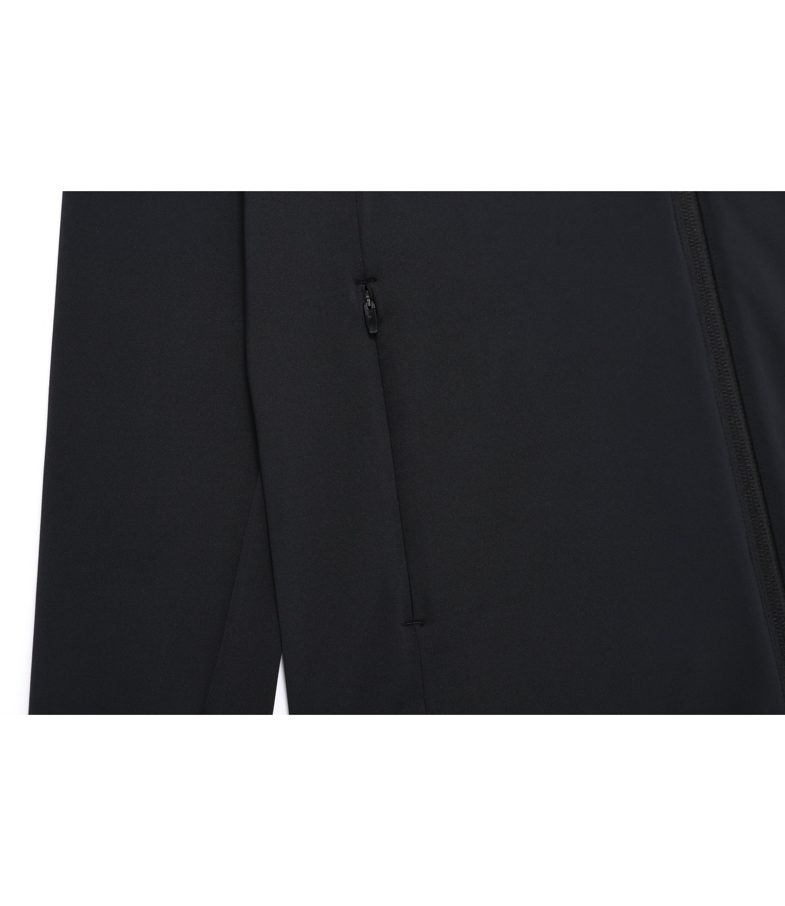 Womens Hot Summer Basic Zip-Up Rash Guard<br>BLACK