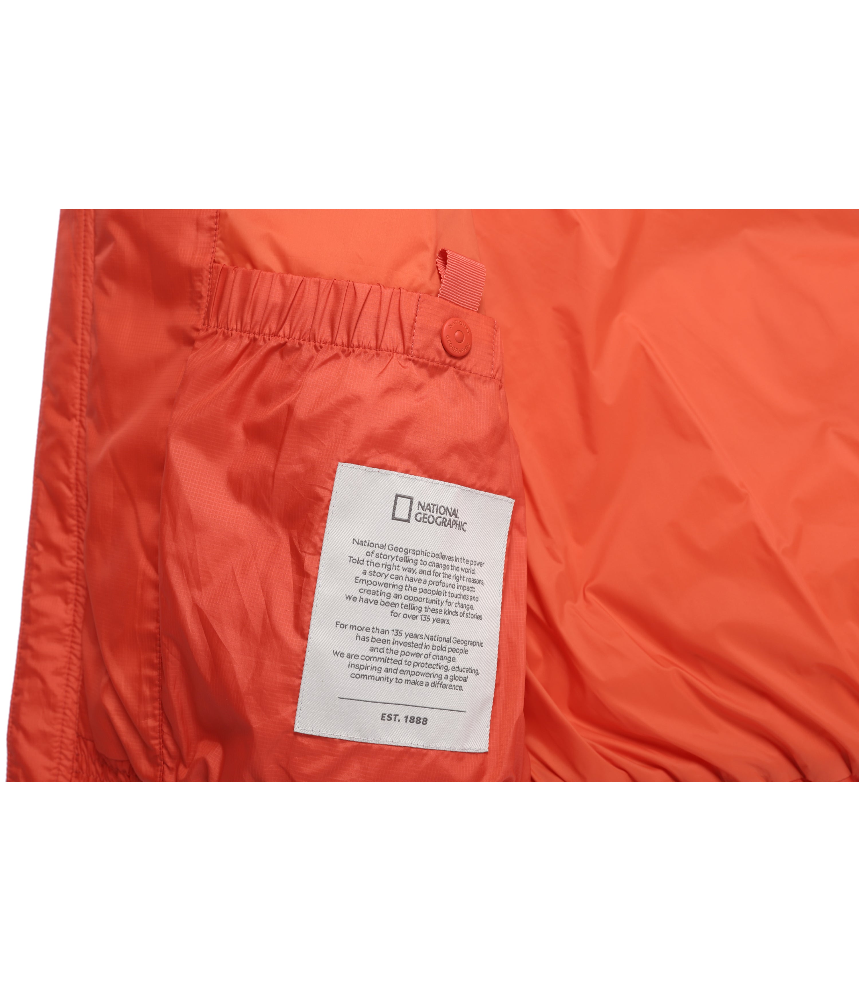 Unisex EIRA High-Neck Goose Down Vest<br>L/ORANGE