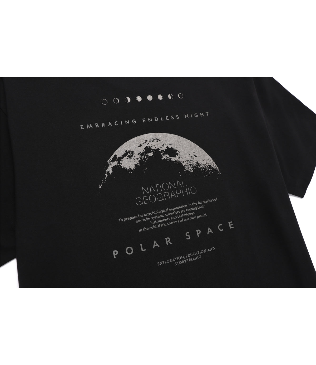 Unisex URBAN Polarspace Graphic Semi-Overfit Short Sleeve Tee<br>BLACK