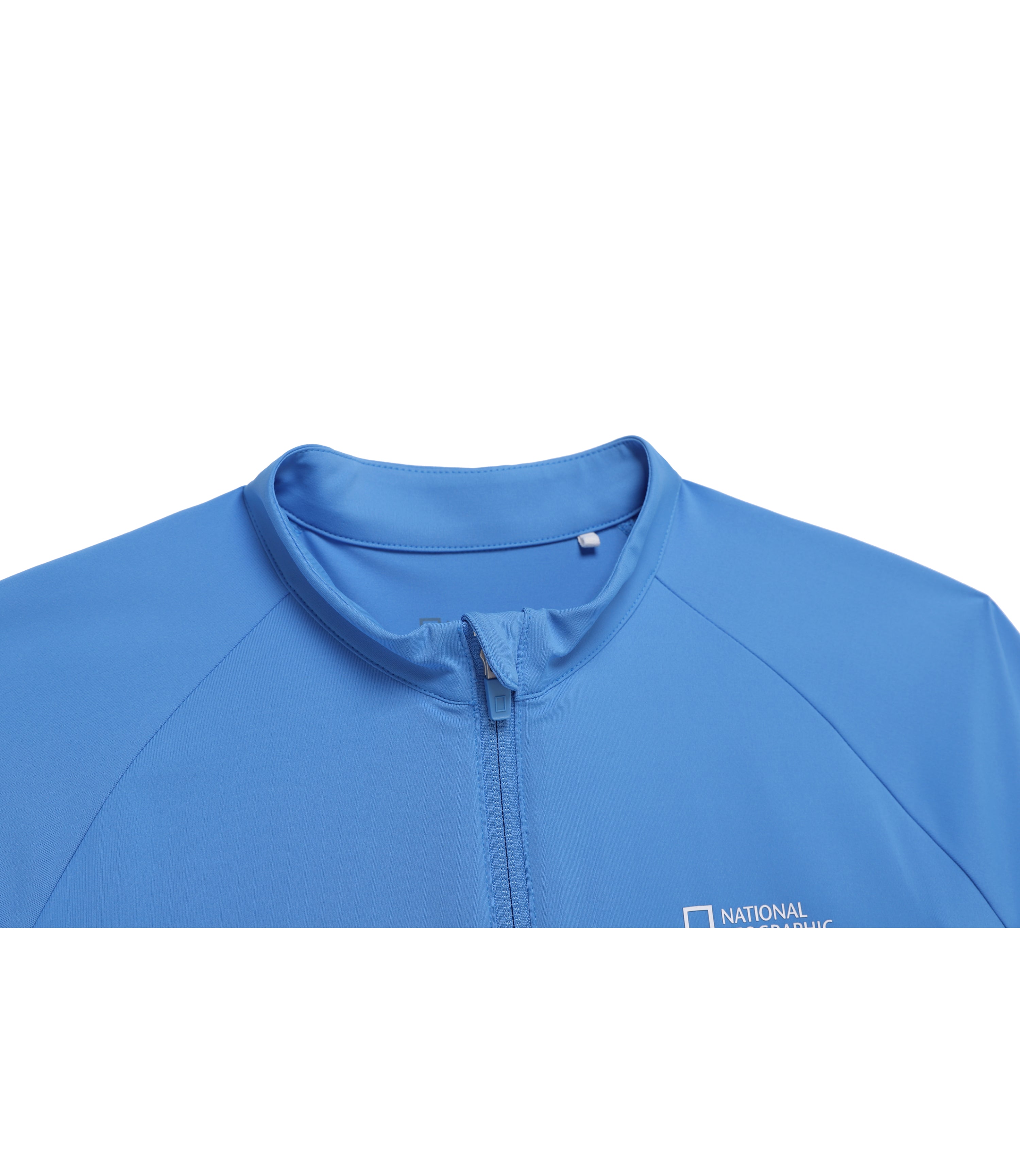 Womens Hot Summer Basic Zip-Up Rash Guard<br>MARINE BLUE
