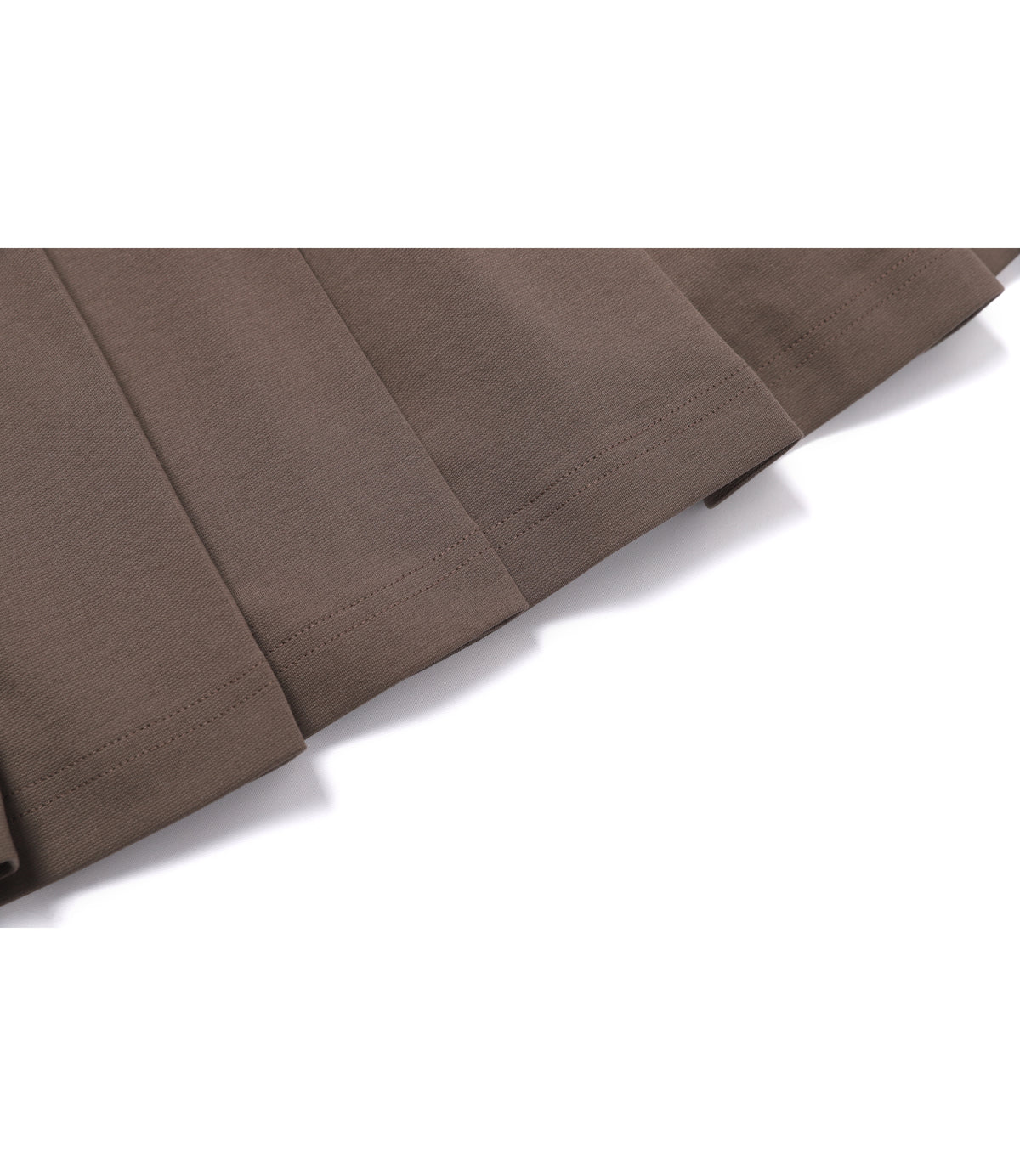 Women's Ponte Pleated Skirt<br>WOOD BROWN