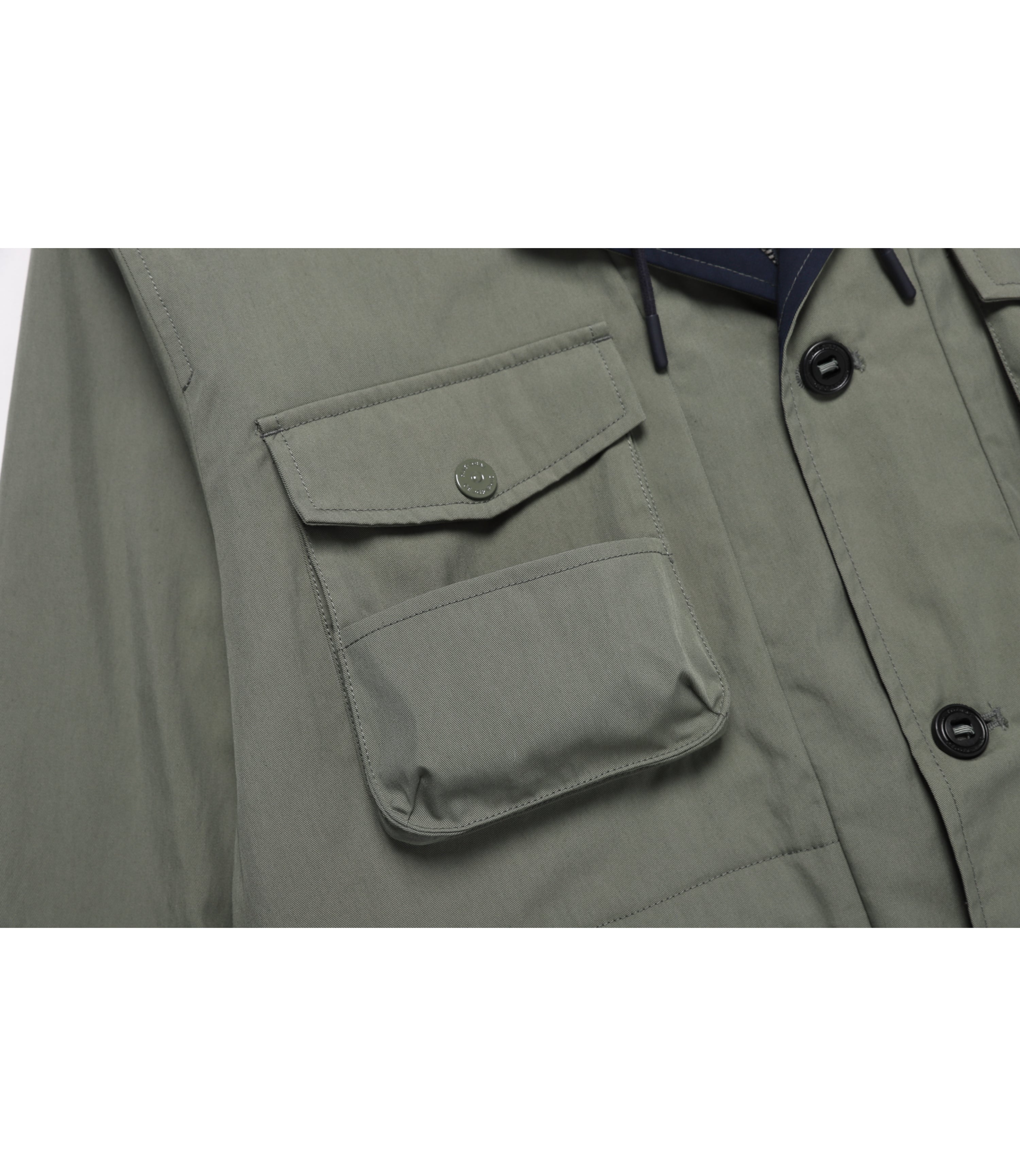 Men's NRN Out Pocket Hoodie Colorblock Jumper<br>KHAKI