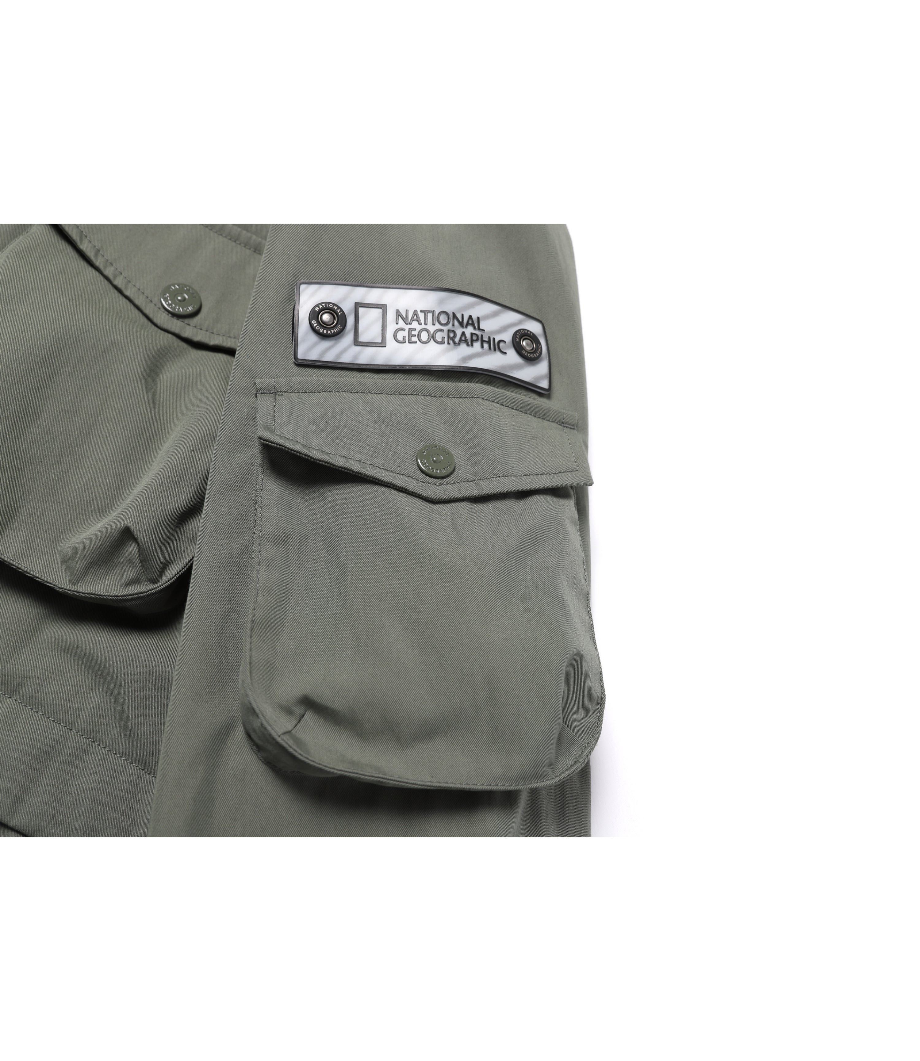 Men's NRN Out Pocket Hoodie Colorblock Jumper<br>KHAKI