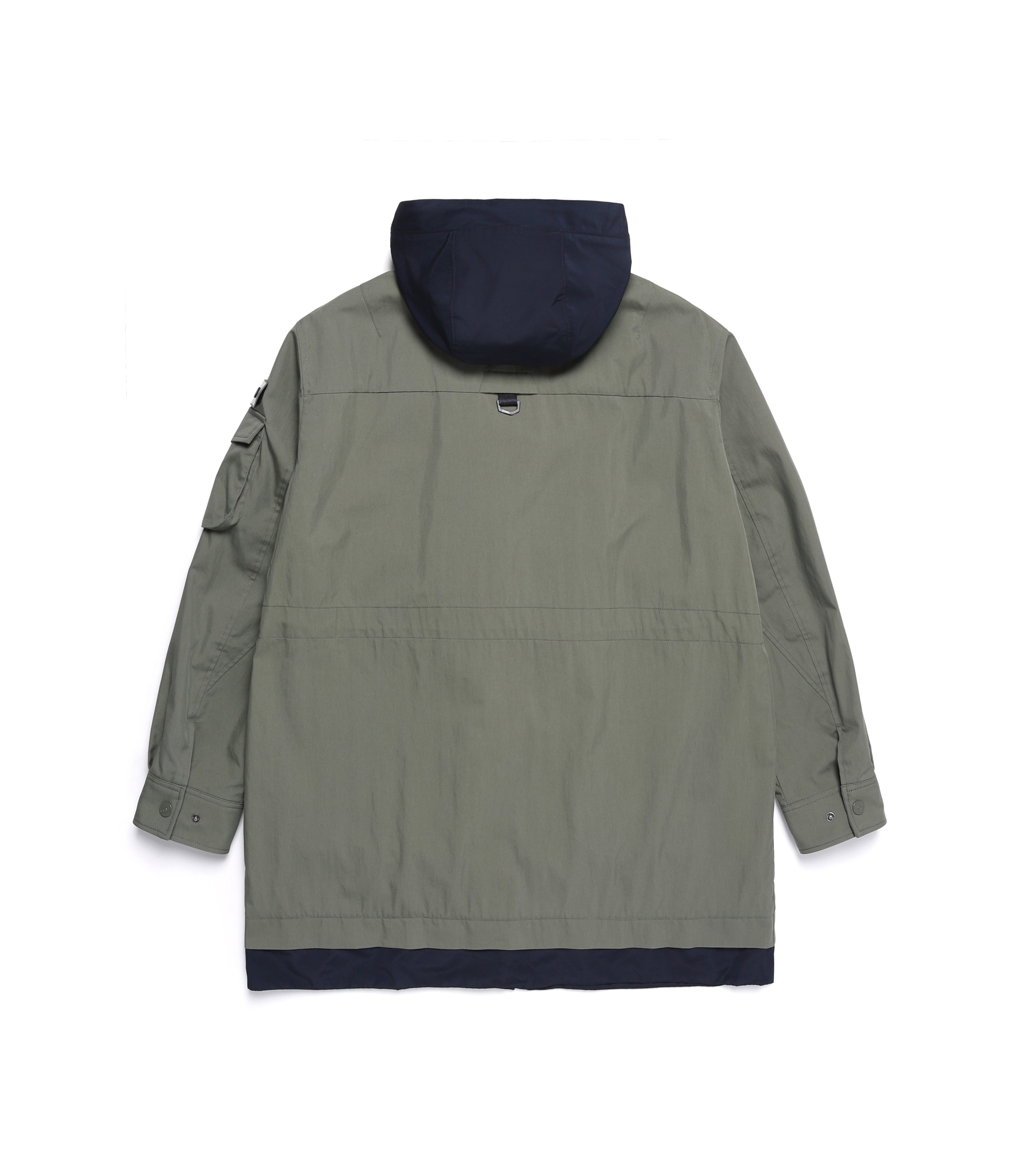 Men's NRN Out Pocket Hoodie Colorblock Jumper<br>KHAKI