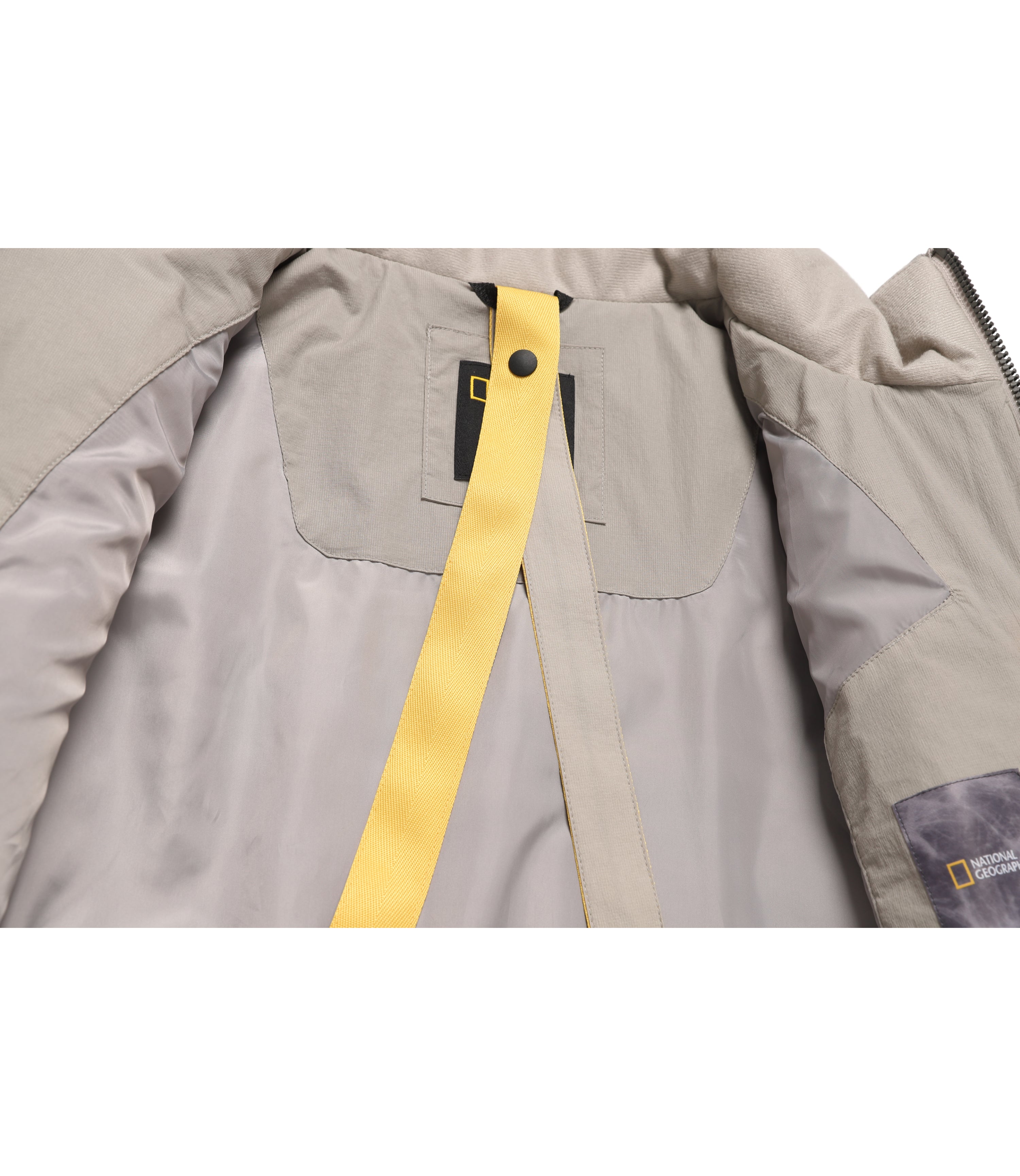 Unisex FILMMAKER Mountainous Quilting Padded Jacket<br>S/BEIGE