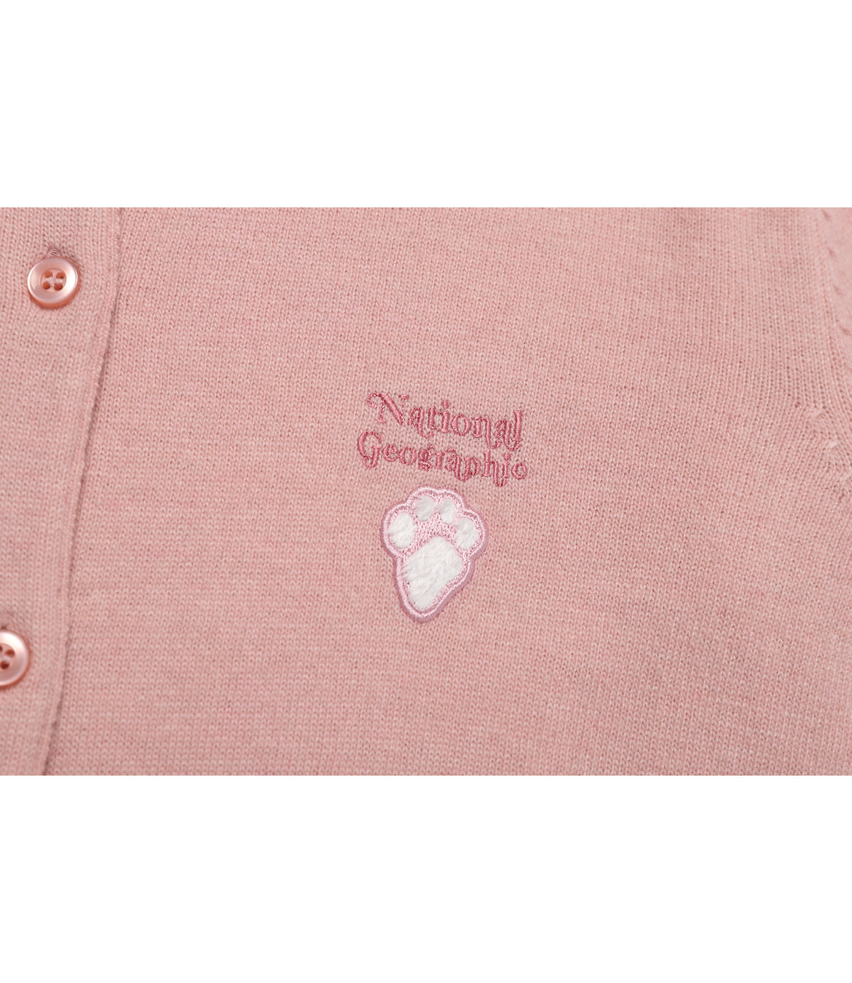Women's Animal Wappen Knit Cardigan<br>SILVER PINK