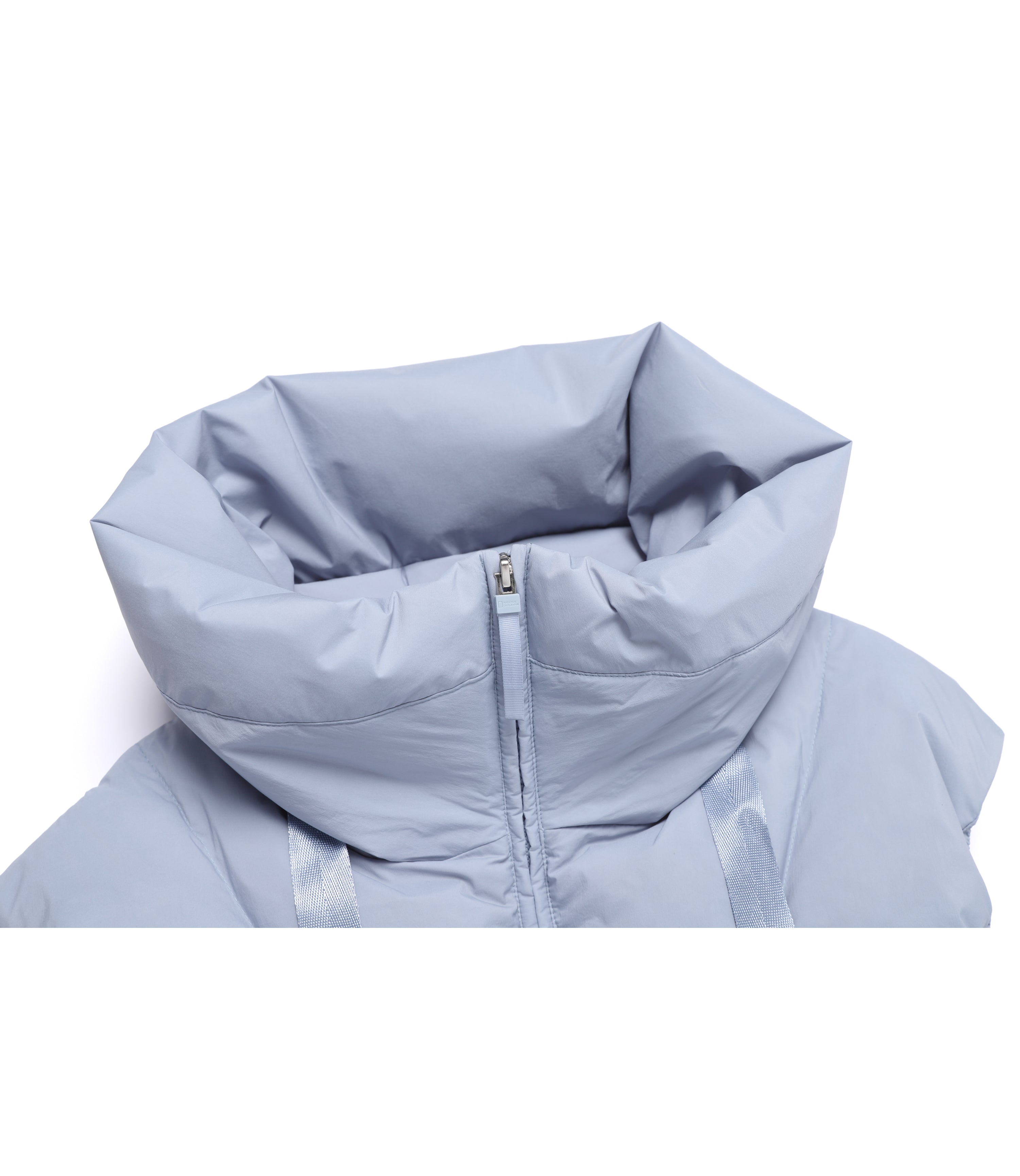 Women's High-Neck Duck Down Vest<br>L/BLUE