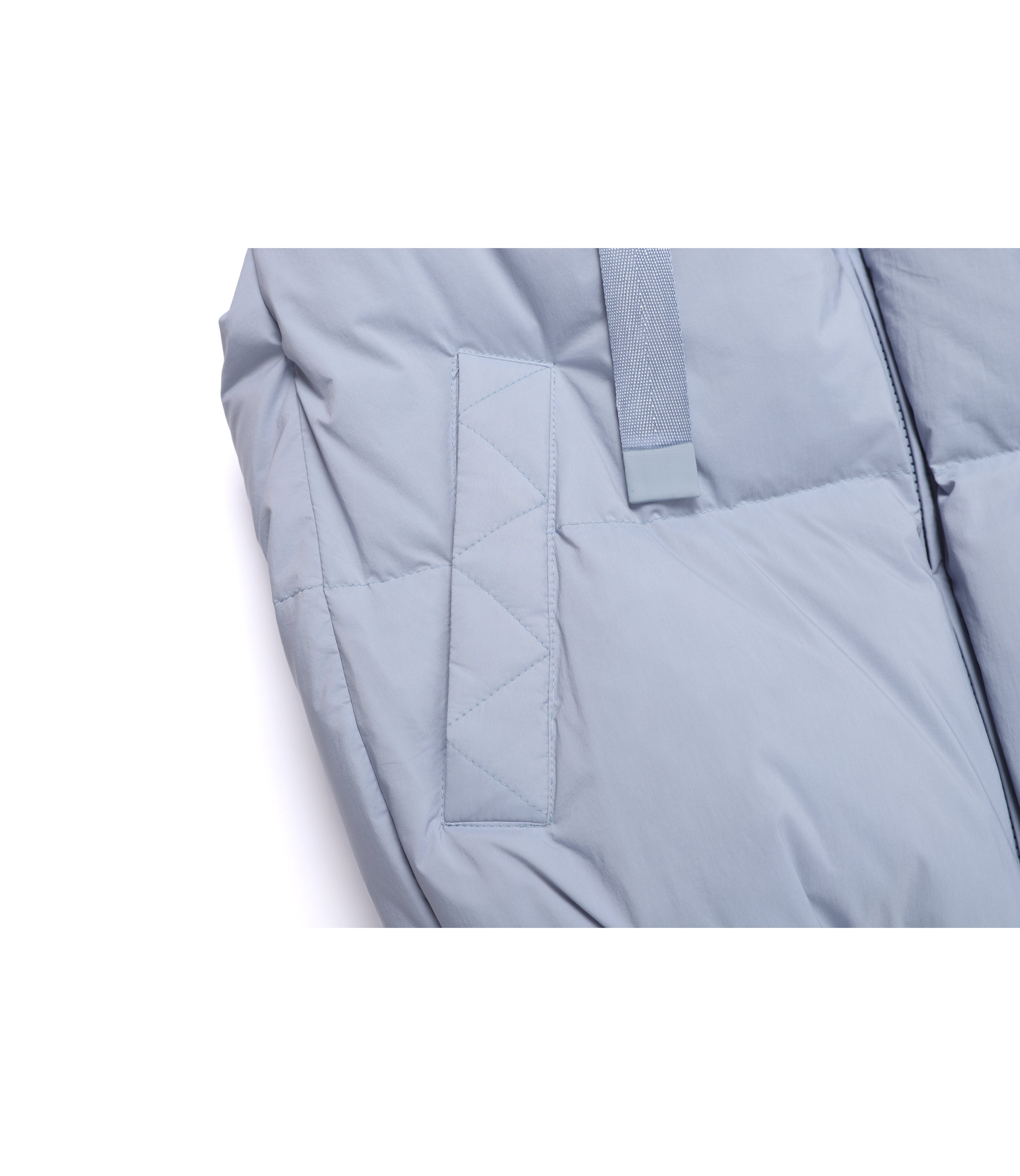 Women's High-Neck Duck Down Vest<br>L/BLUE
