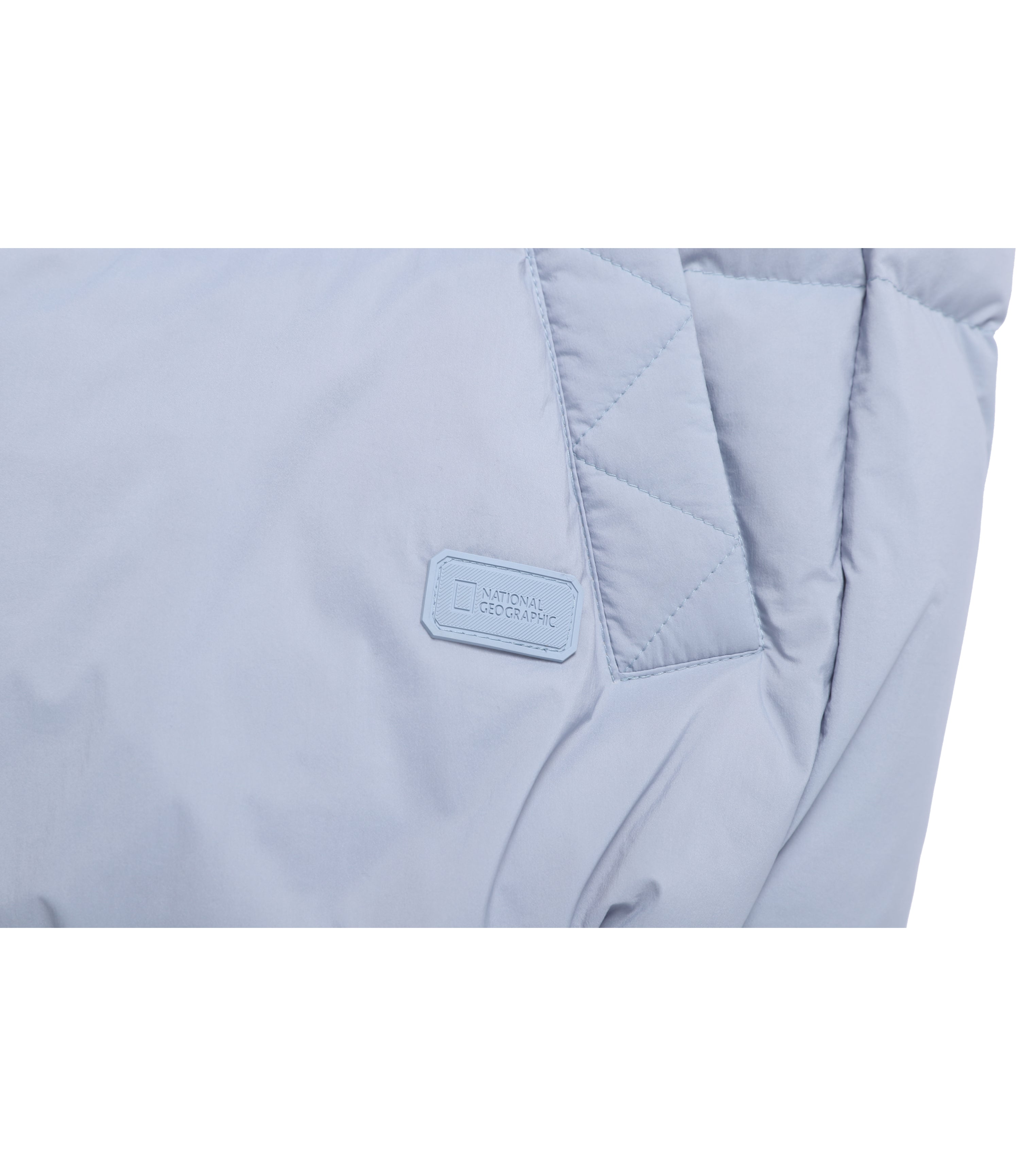 Women's High-Neck Duck Down Vest<br>L/BLUE