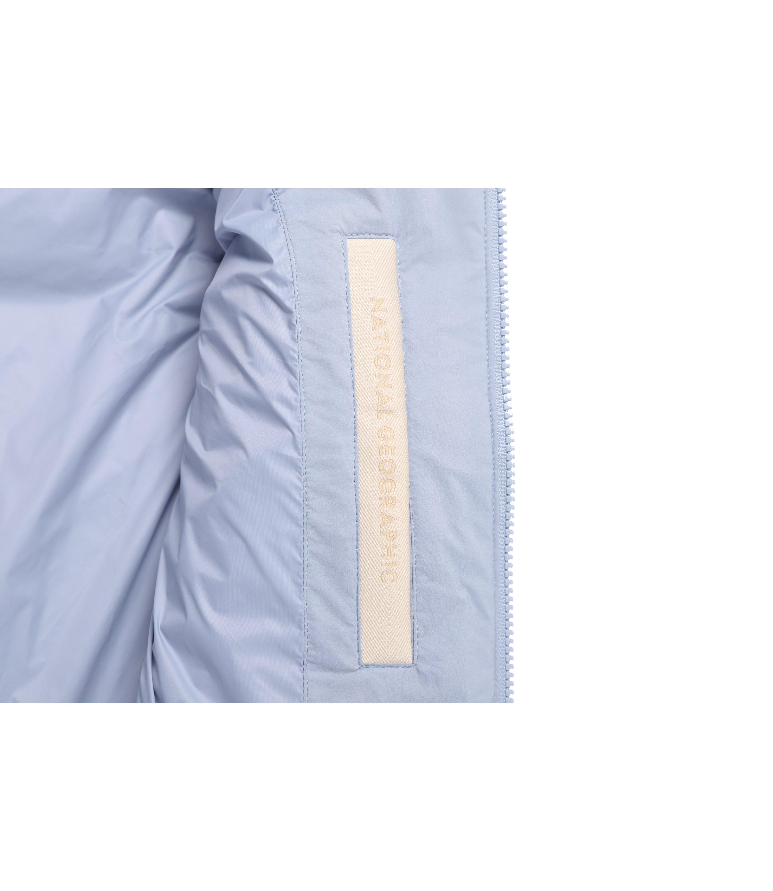Women's High-Neck Duck Down Vest<br>L/BLUE