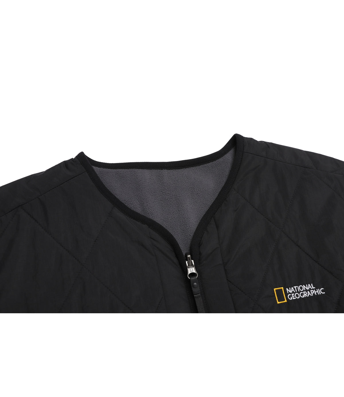 Unisex Lynx Reversible Fleece Liner Padded Jumper<br>BLACK