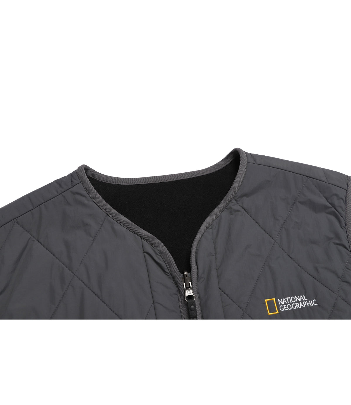 Unisex Lynx Reversible Fleece Liner Padded Vest<br>IRON GREY