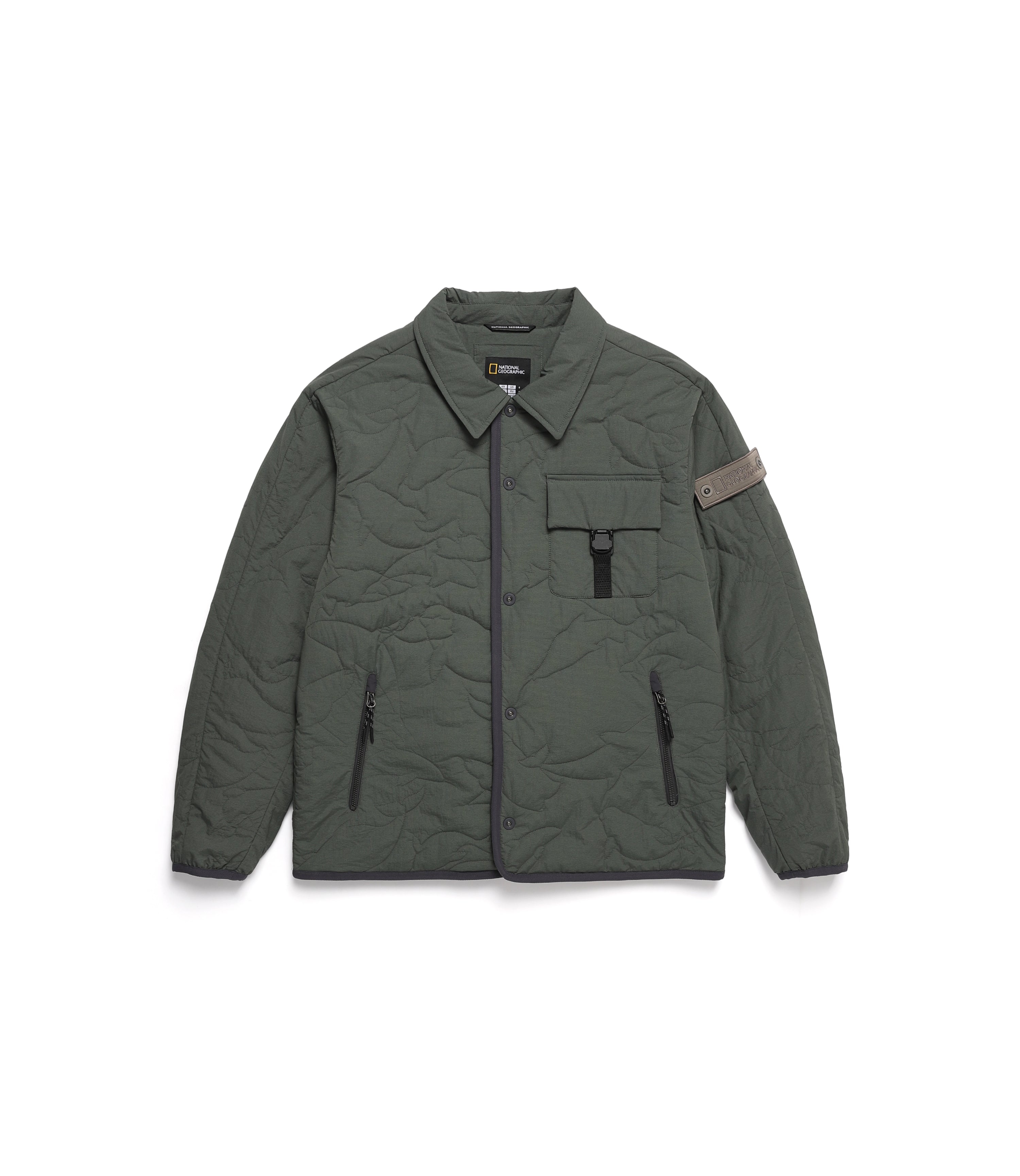 Unisex FILMMAKER Mountainous Quilted Shirket<br>KHAKI