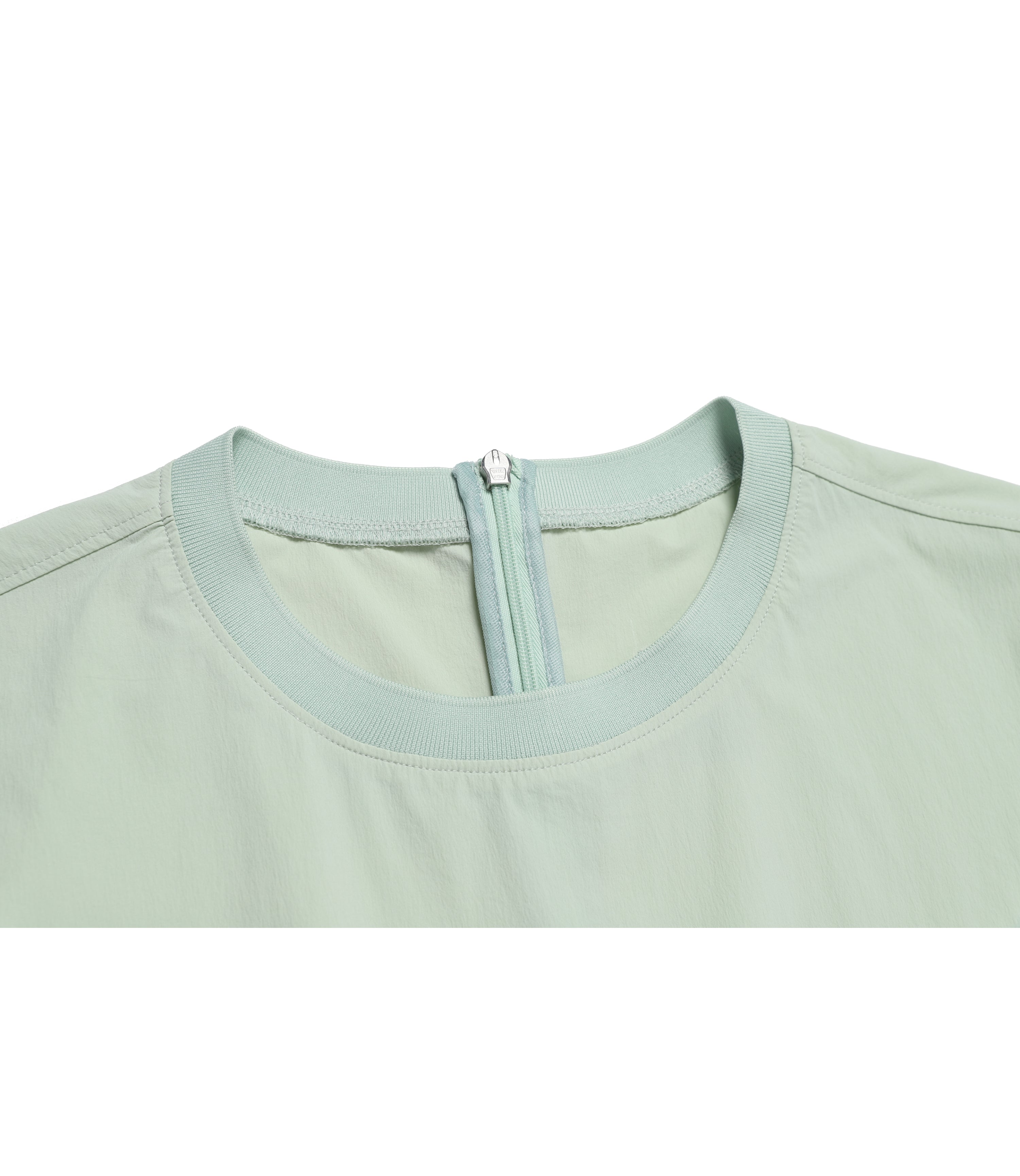 Women's ADELIE Lightweight Woven Stretch Round Neck Dress<br>LIGHT JADE