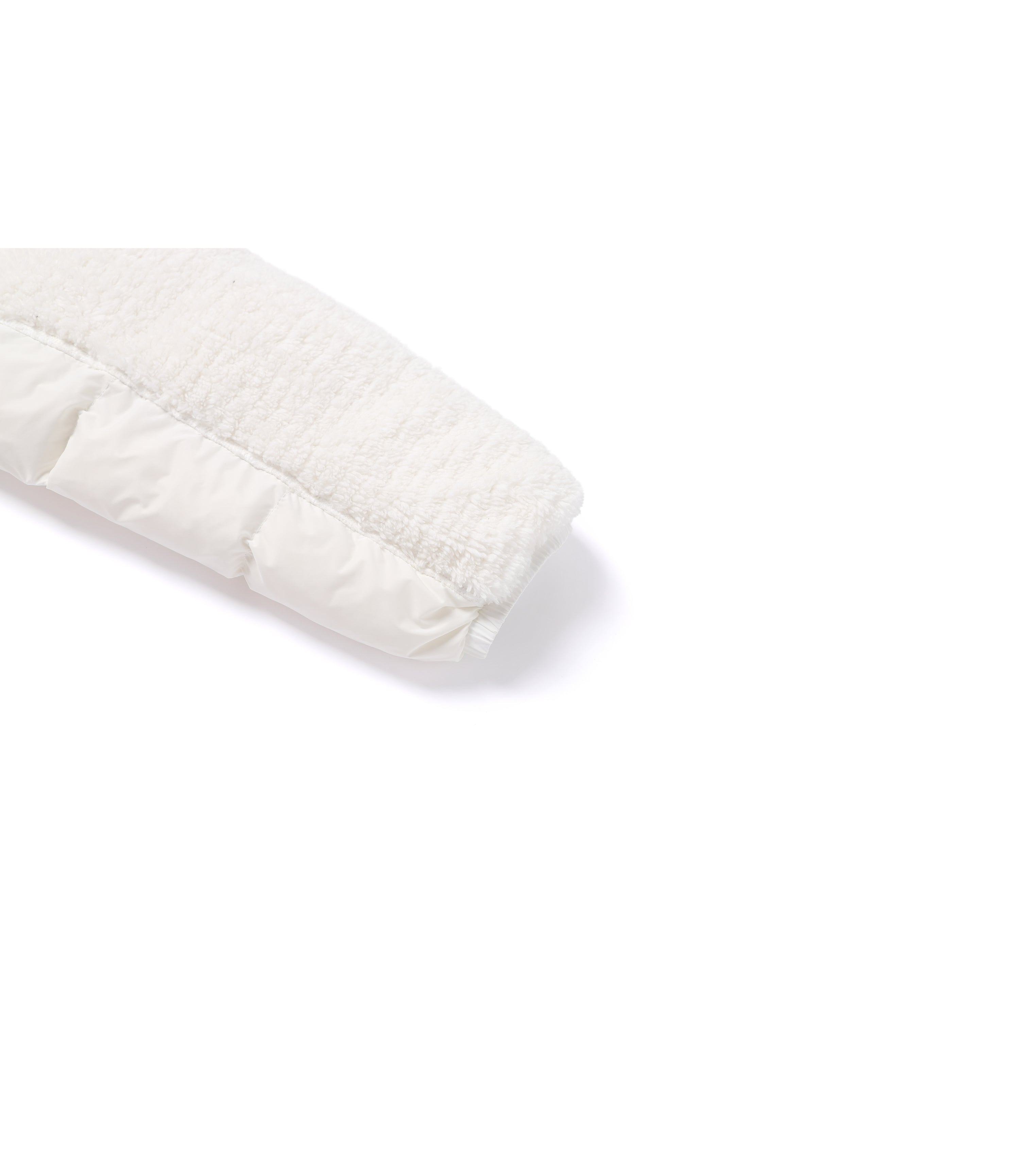 Women's Eco Fur Hybrid Jumper<br>O/WHITE