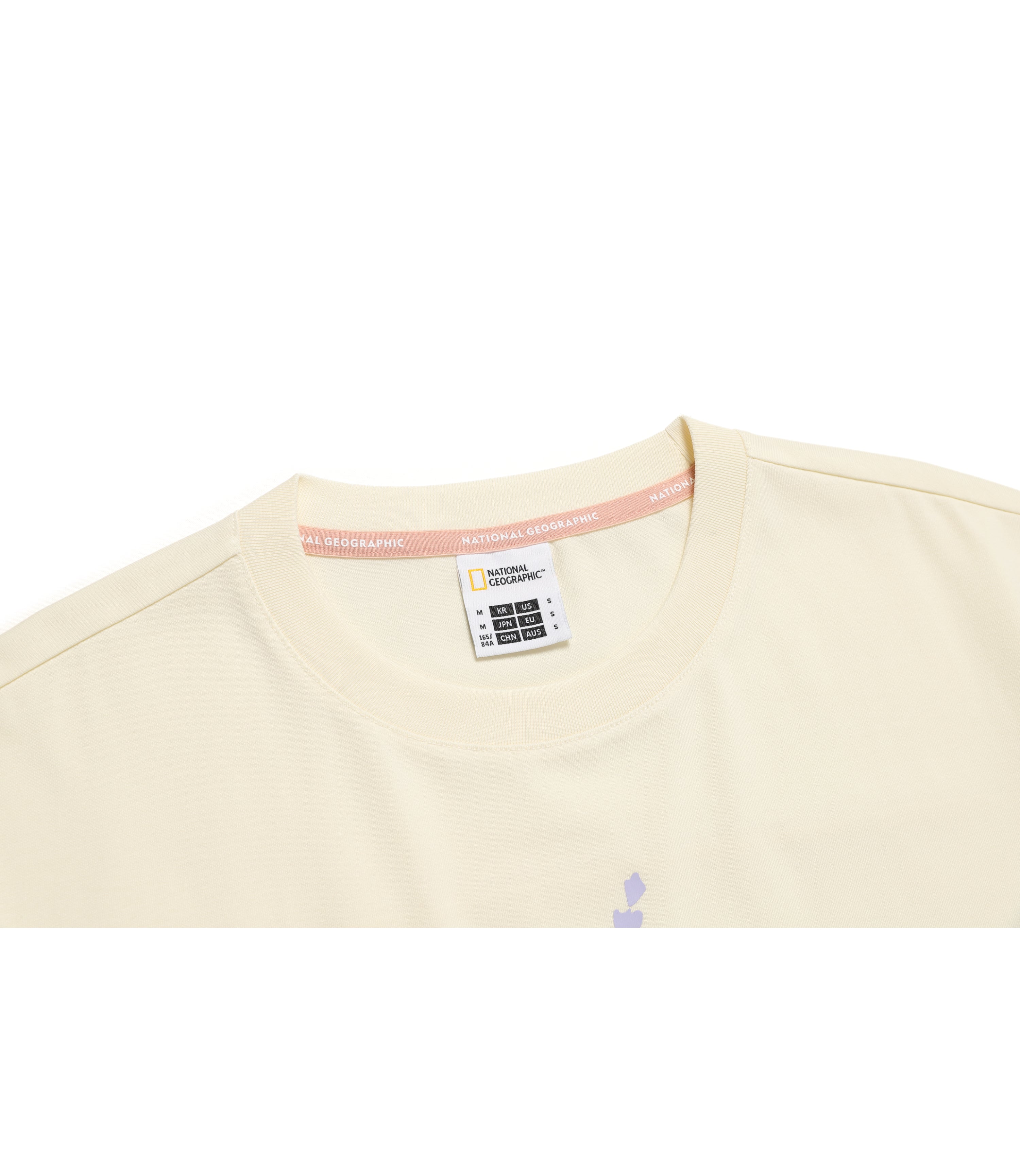 Women's Woven Graphic Short Sleeve Tee<br>CRYSTAL BEIGE