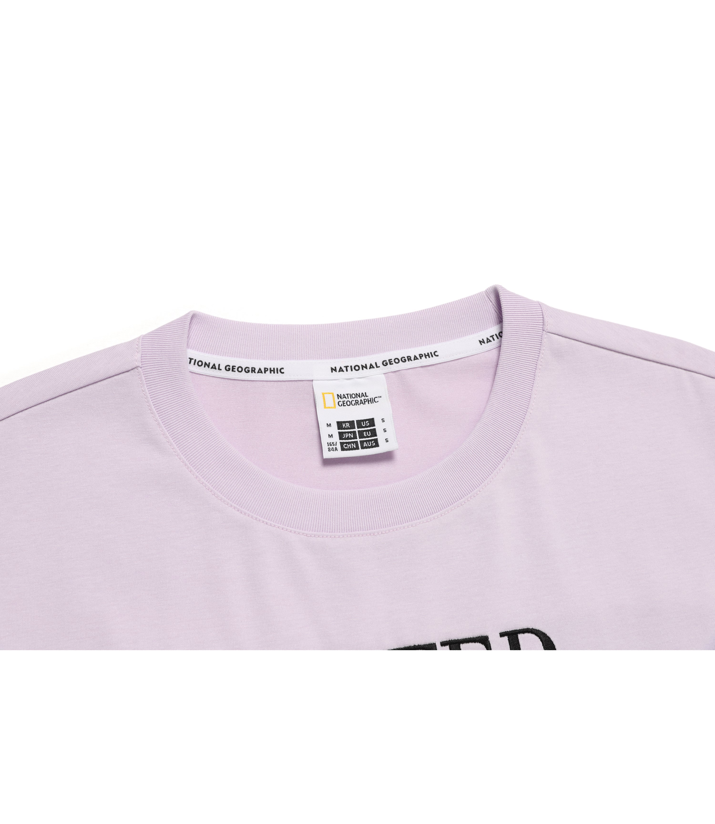 Women's Woven Graphic Short Sleeve Tee<br>LAVENDER