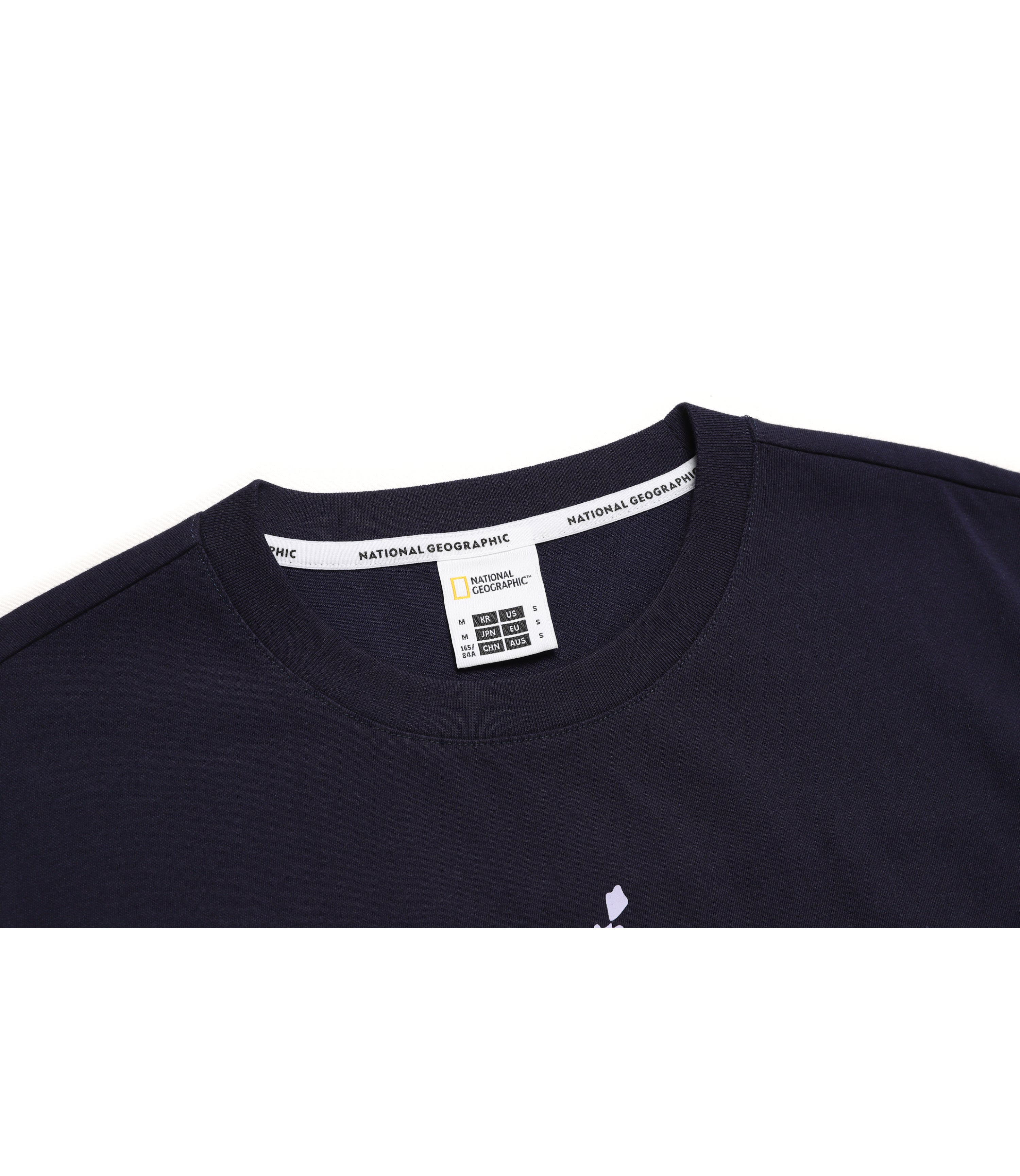 Women's Woven Graphic Short Sleeve Tee<br>DEEP SEA NAVY