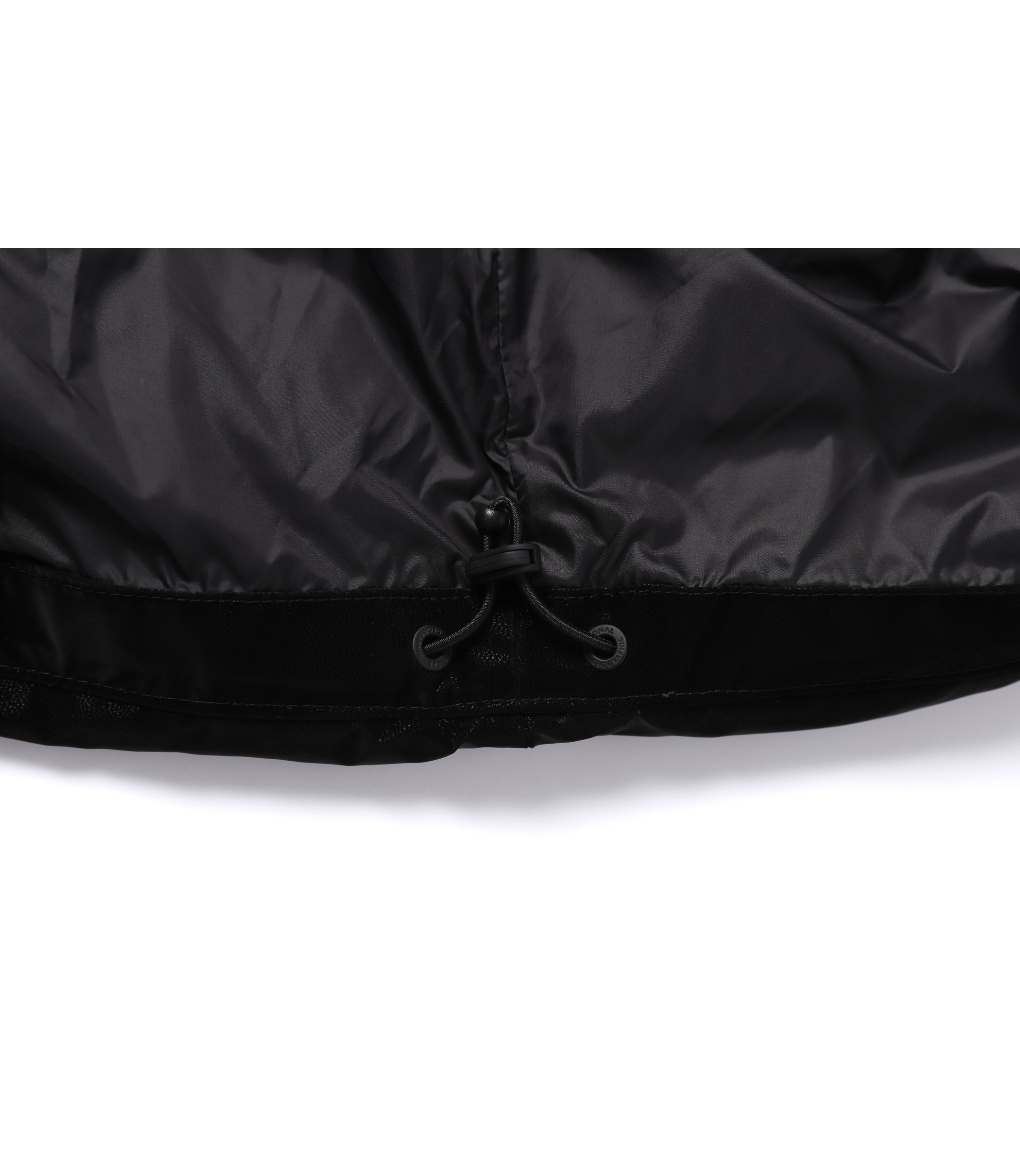 Women's Leather-Like High-Neck Duck Down Jumper<br>BLACK