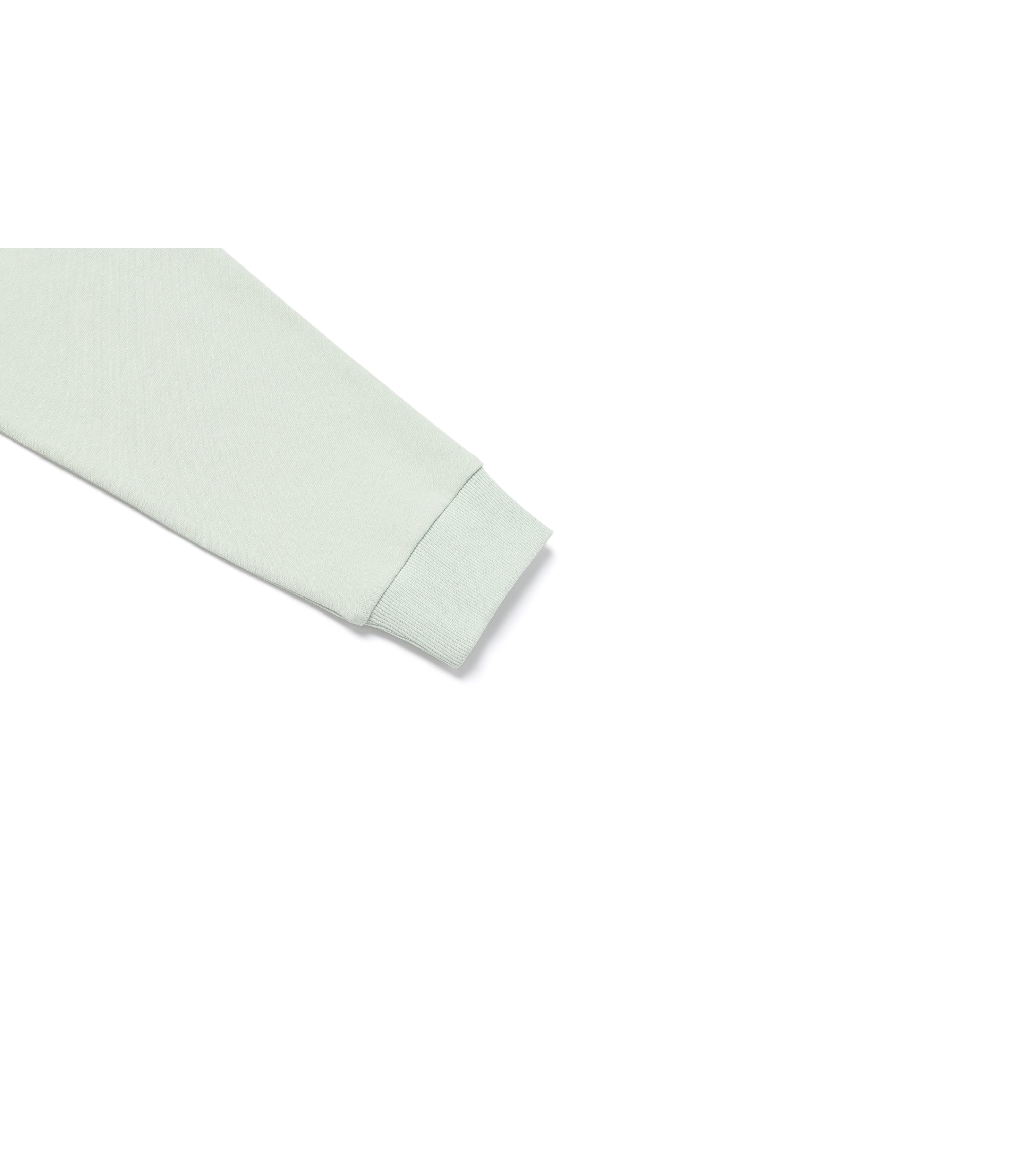 Woman's Animal Wappen Semi-Over Fit Crop Sweatshirt<br>MINT