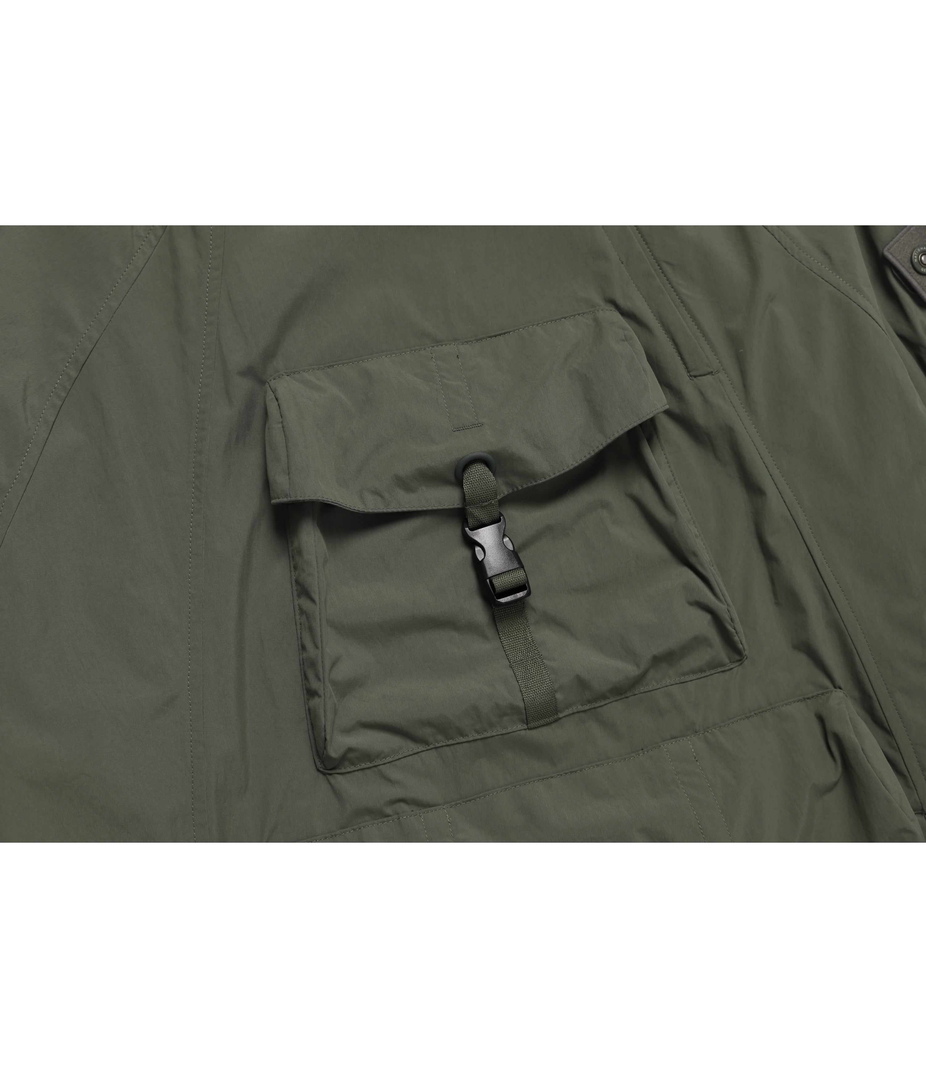 Unisex NRN VAQUITA 3D Pocket Anorak Hoodie<br>KHAKI