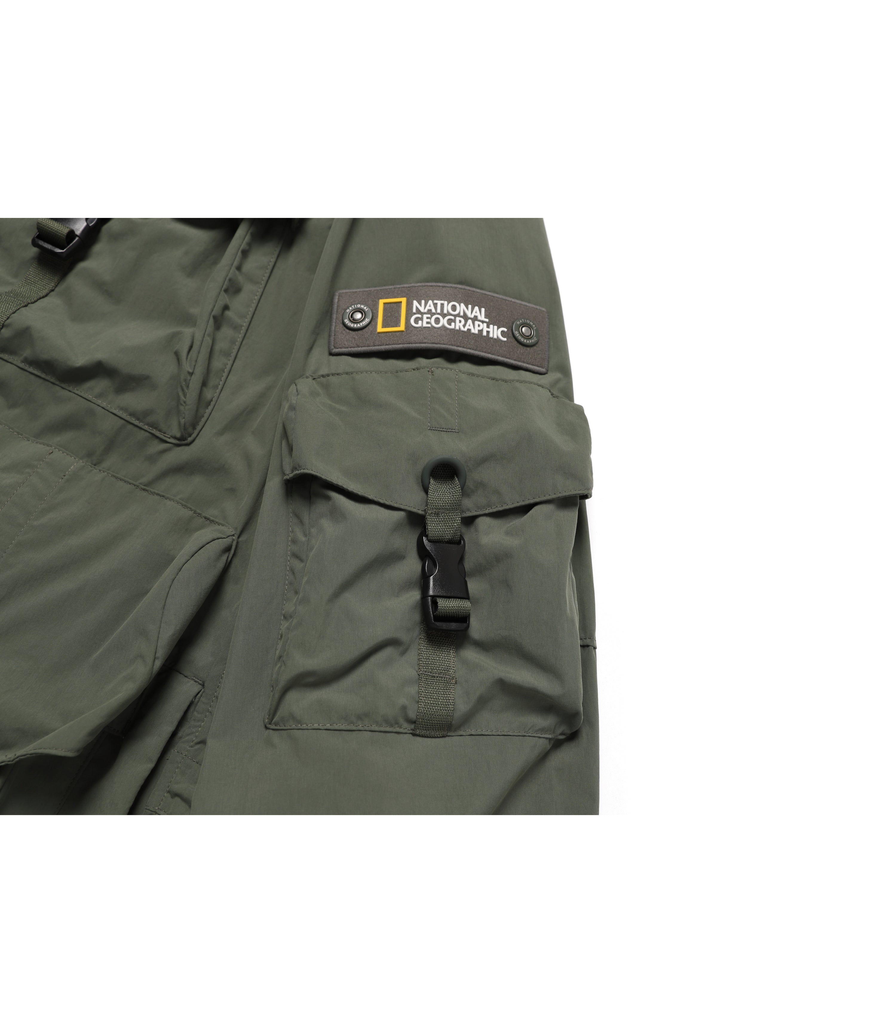 Unisex NRN VAQUITA 3D Pocket Anorak Hoodie<br>KHAKI