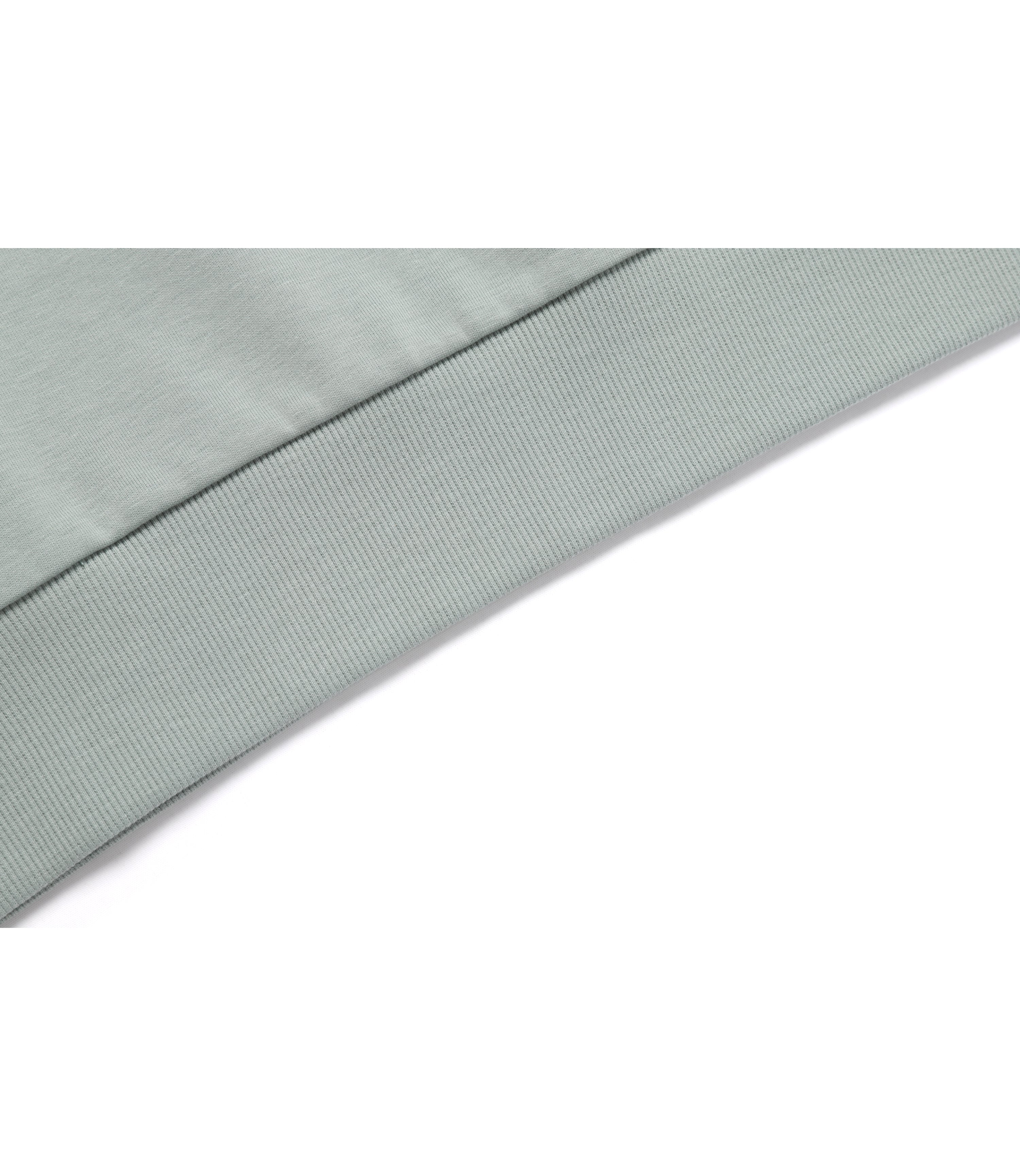 Unisex Animal Wappen Semi Over Fit Sweatshirt<br>KHAKI GREEN