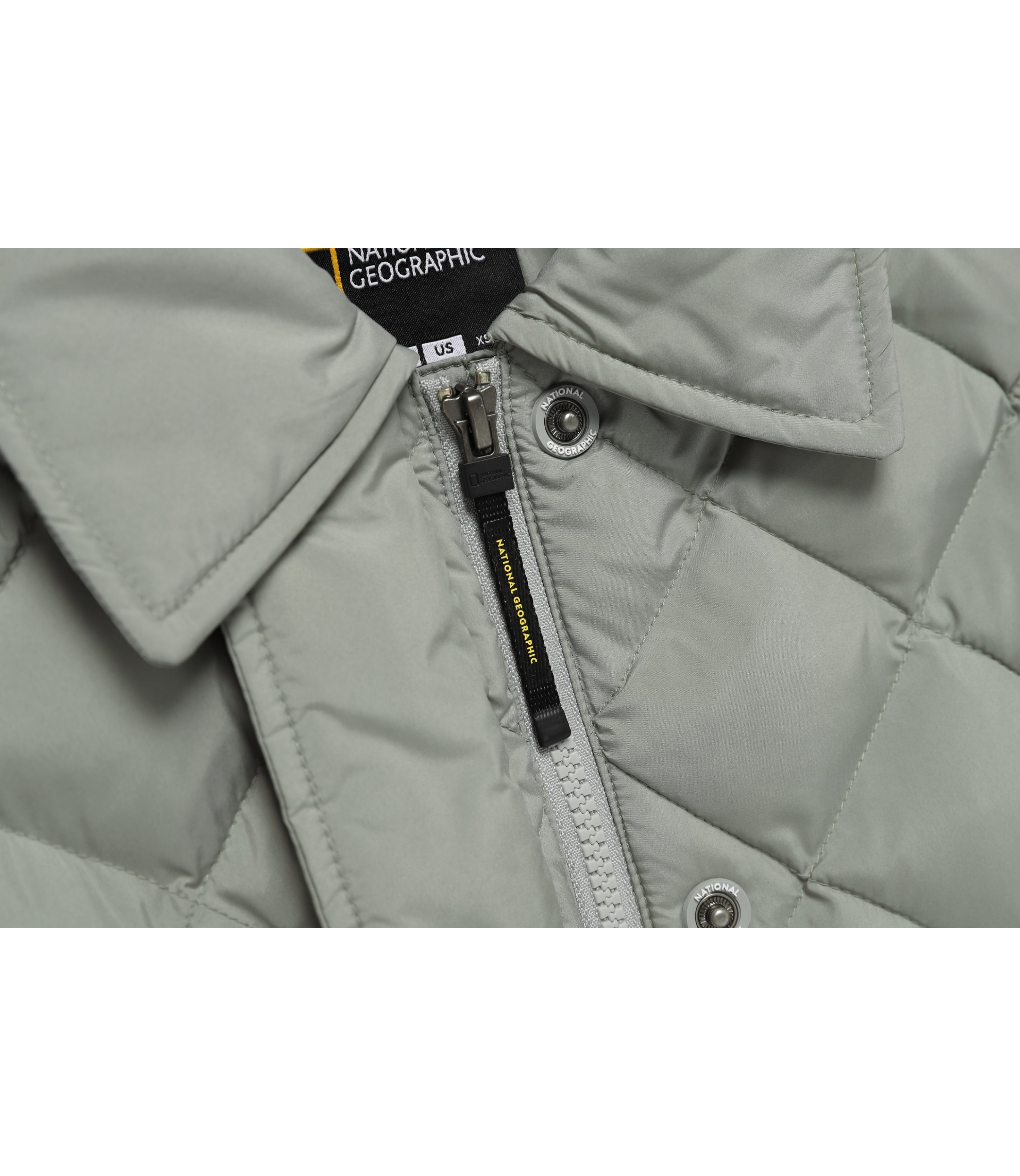 Women's ELK Collar Cropped Padded Jacket<br>LIGHT JADE