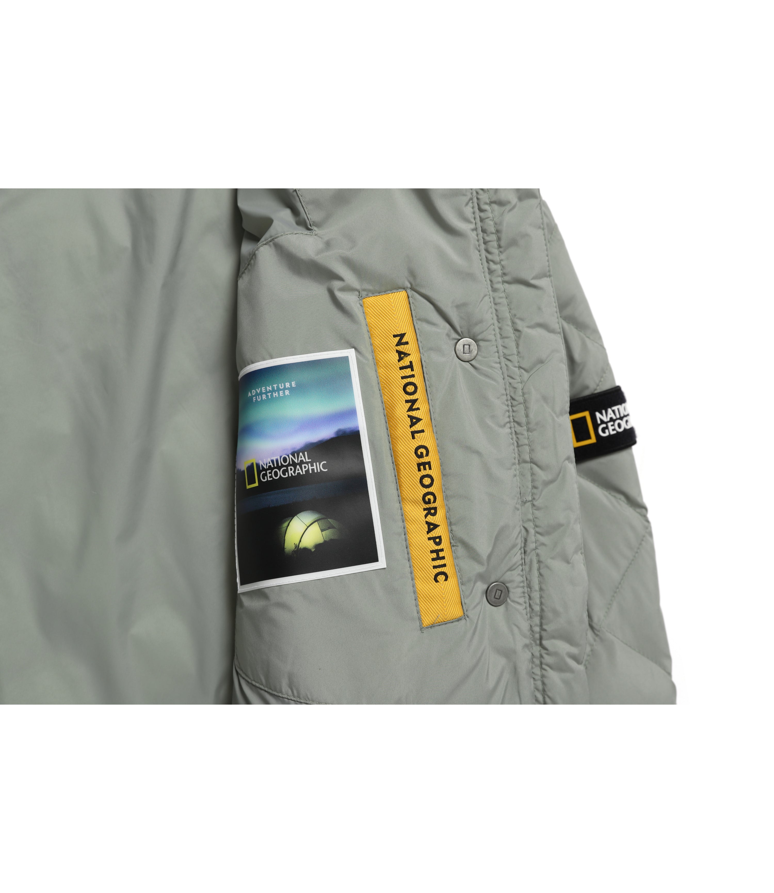 Women's ELK Collar Cropped Padded Jacket<br>LIGHT JADE