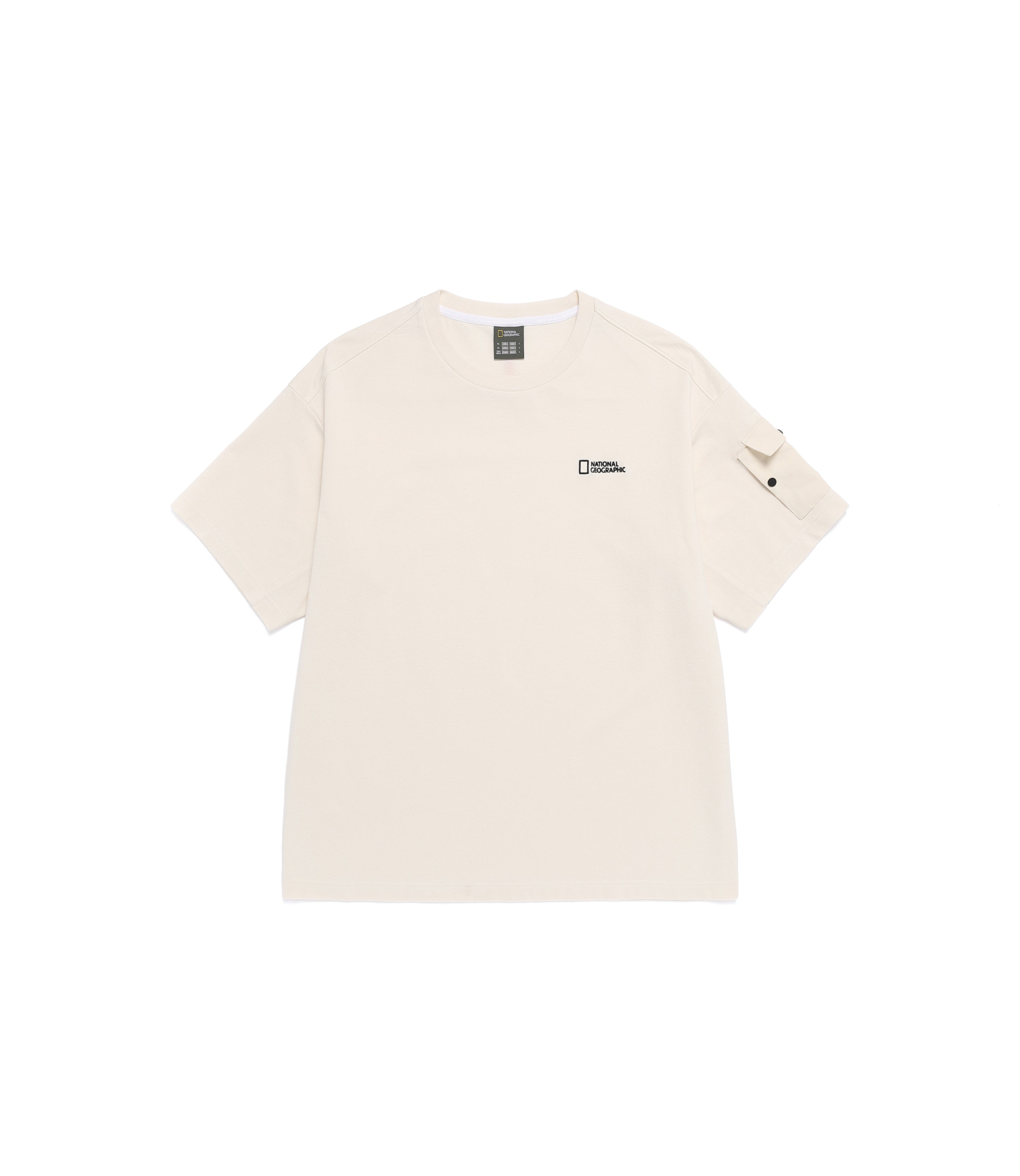 Men's NRN Utility Sleeve-Pocket Short Sleeve Tee<br>IVORY