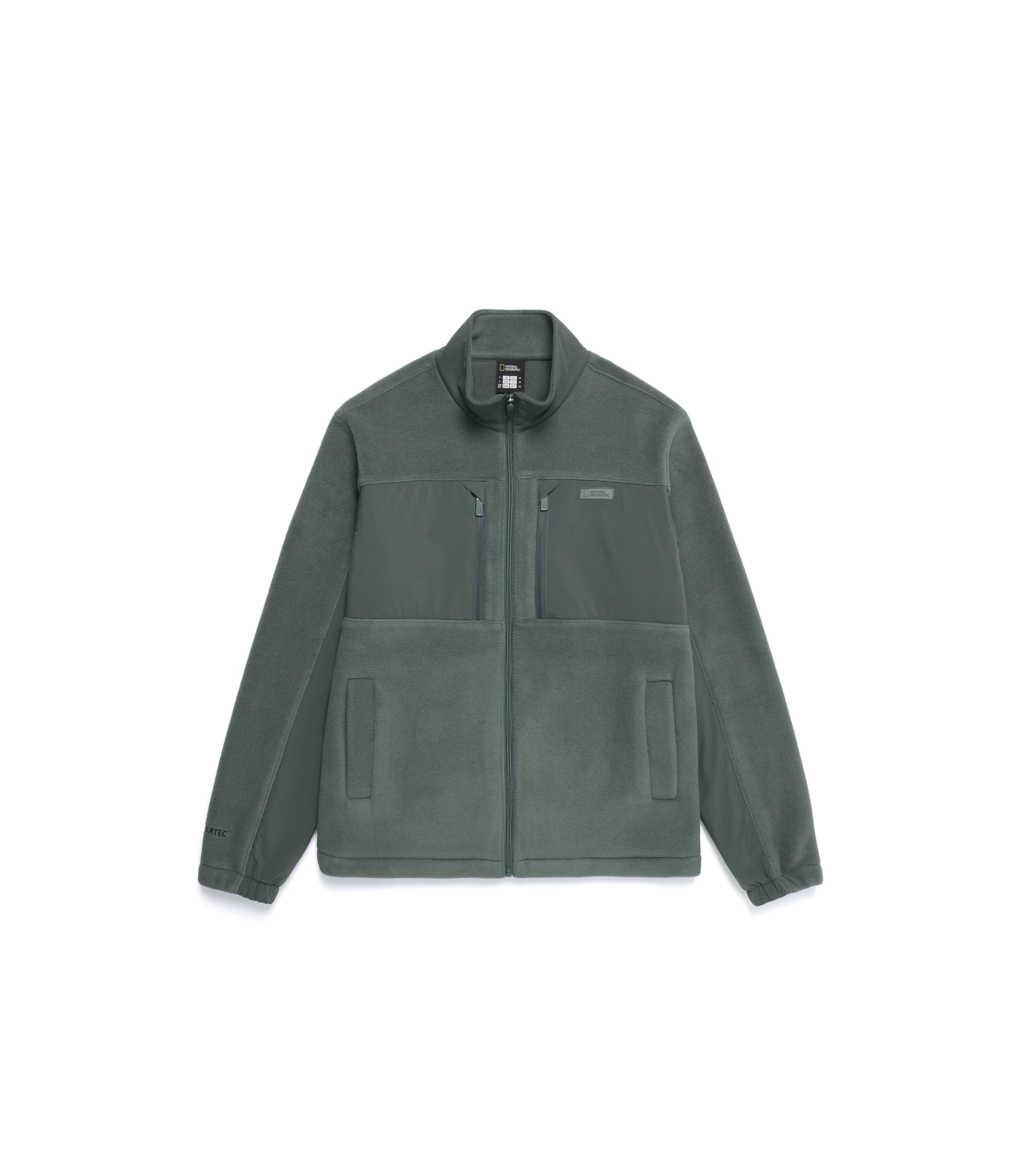 Unisex POLARTEC NAOS Woven Color-Block Full Zip-Up Jacket<br>KHAKI